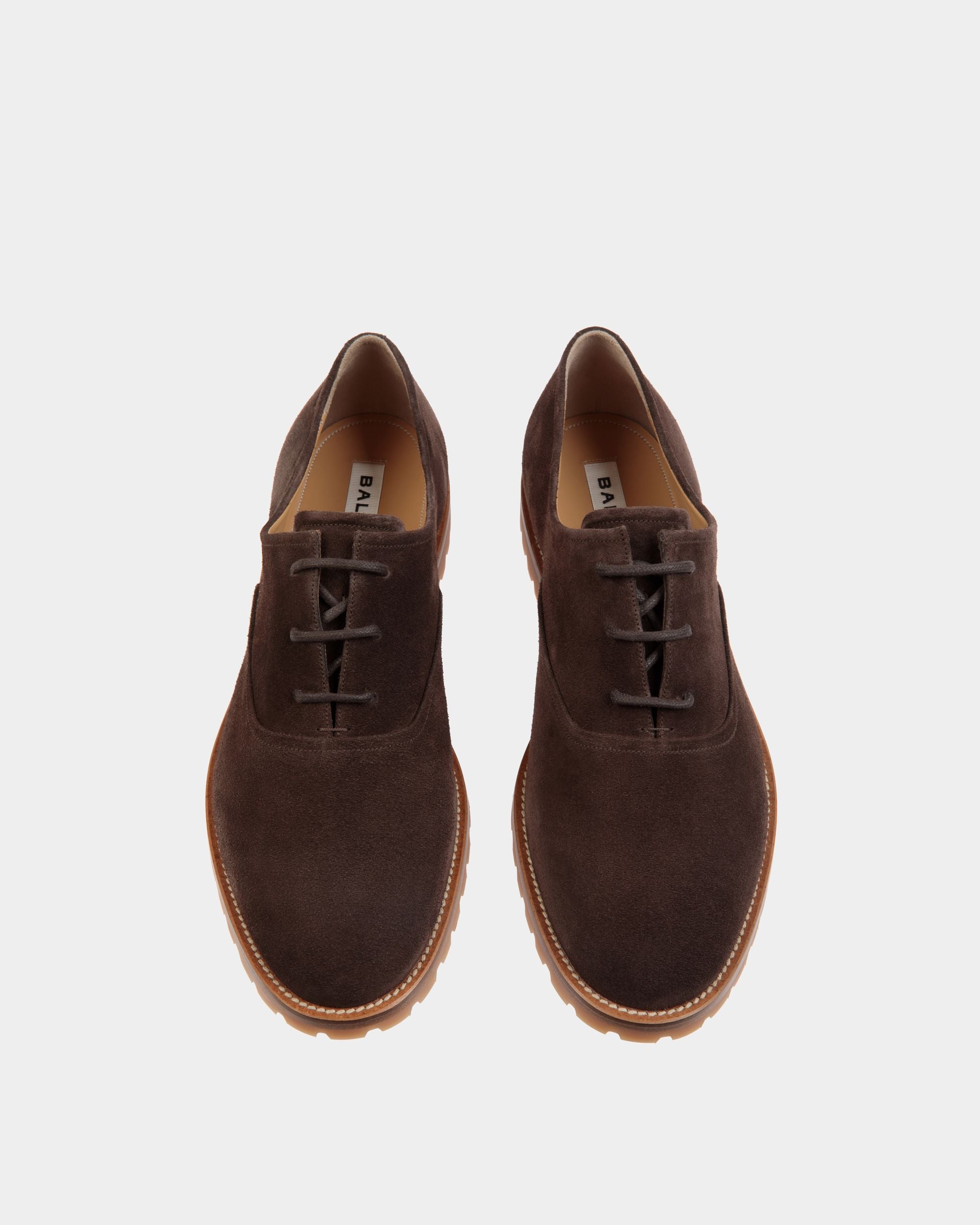 Solaria Oxford-Schuhe Aus Veloursleder In Ebenholzschwarz - Herren - Bally - 05