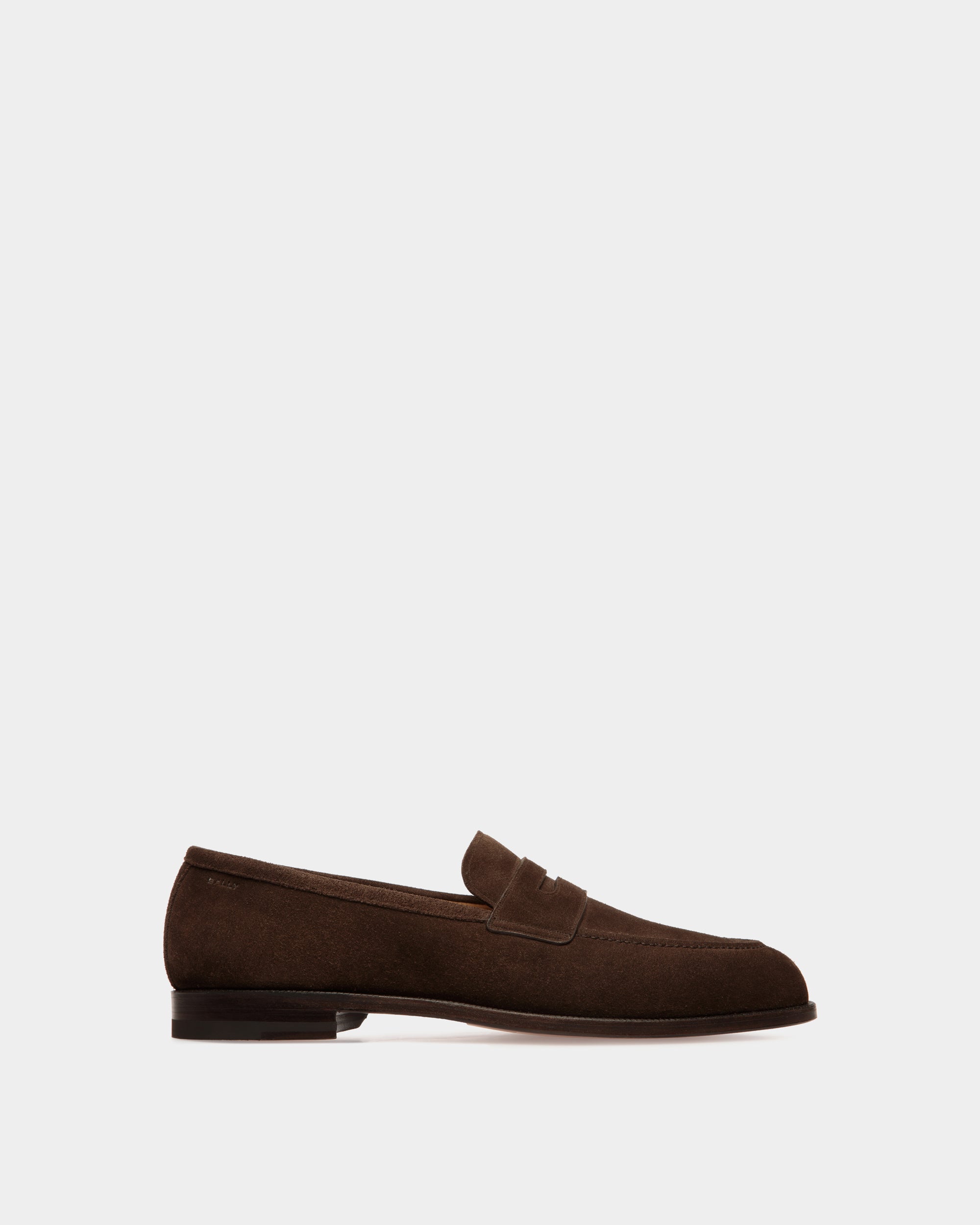 Carl Loafer in Ebano Suede - Men's - Bally - 01