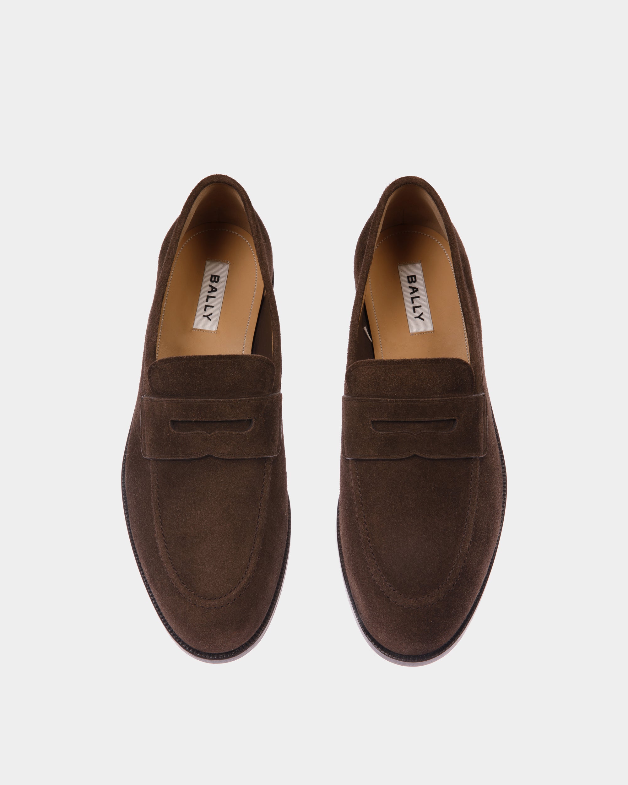 Carl Loafer in Ebano Suede - Men's - Bally - 04