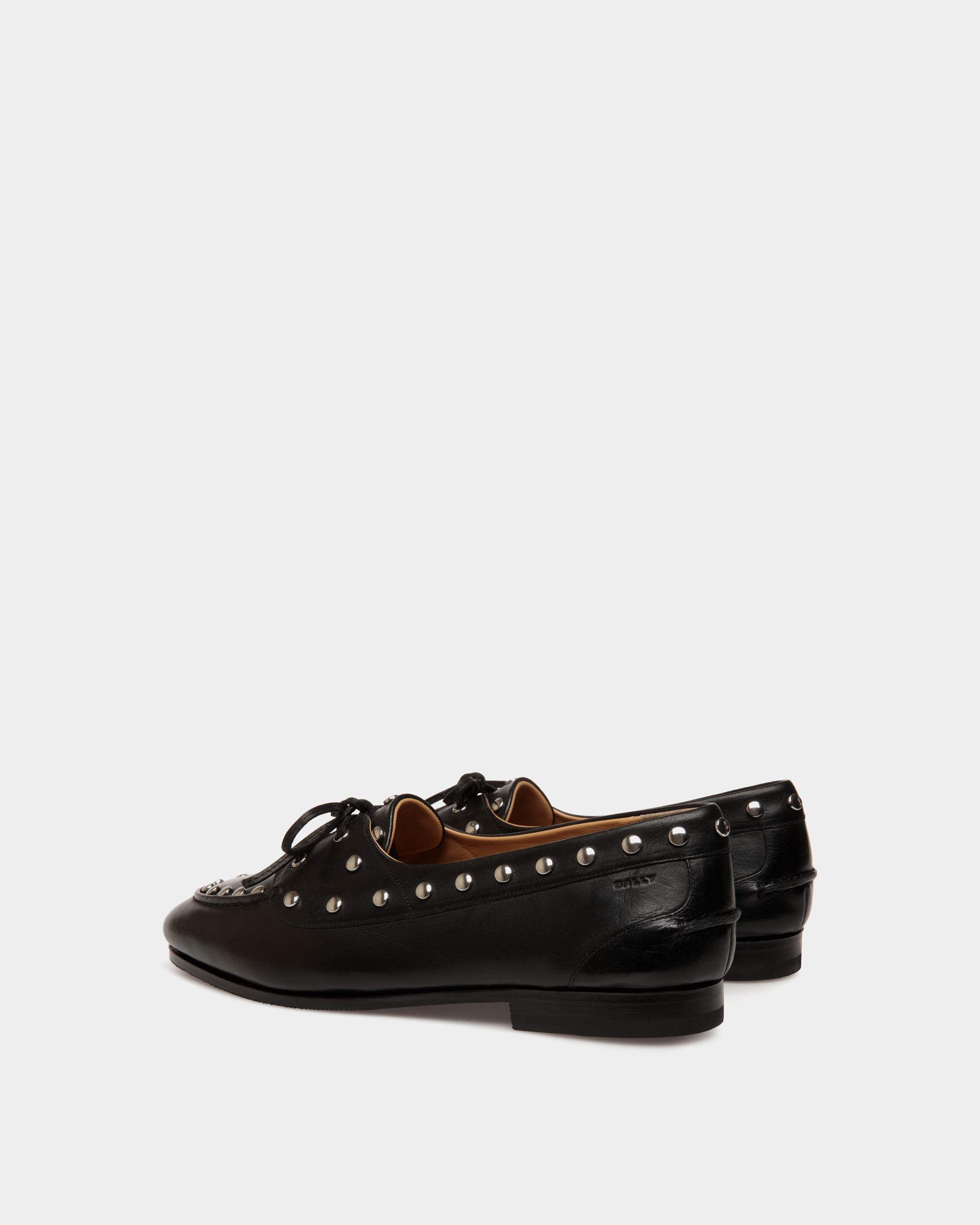 Mocassino Plume In Pelle Nera - Uomo - Bally - 03