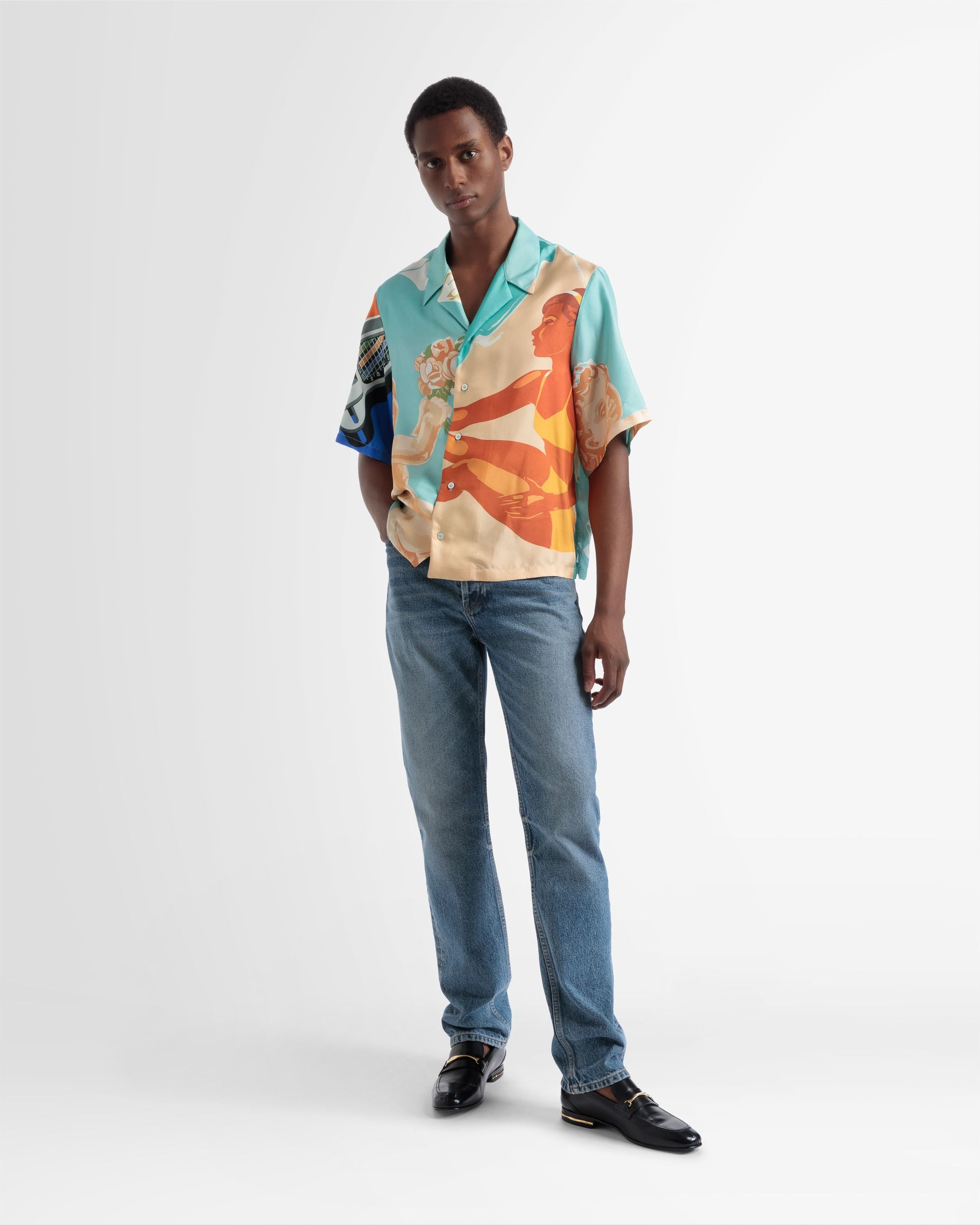 Chemise De Bowling En Soie - Homme - Bally - 01