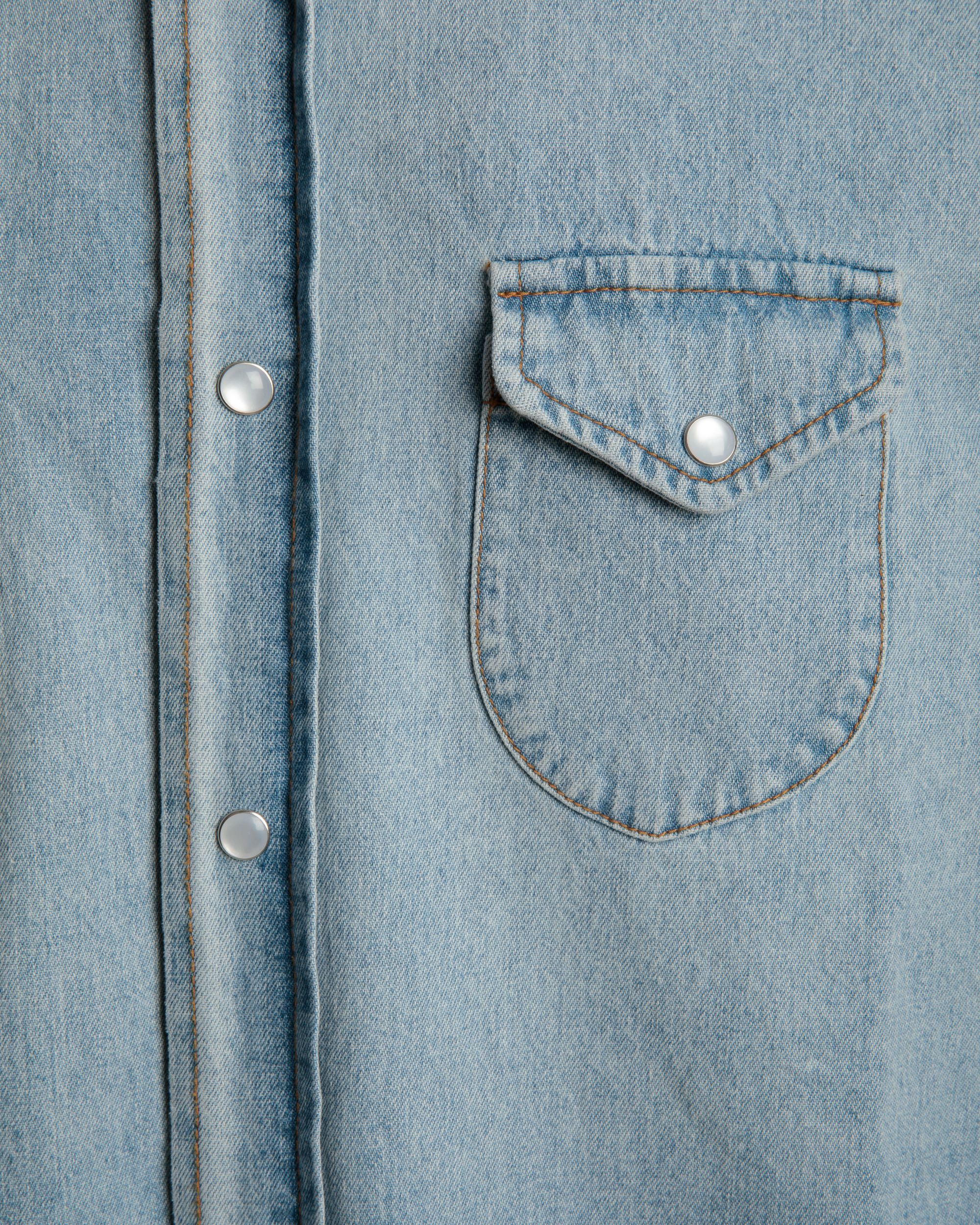 Denim-Westernhemd Aus Hellblauer Chambray-Baumwolle - Herren - Bally - 02