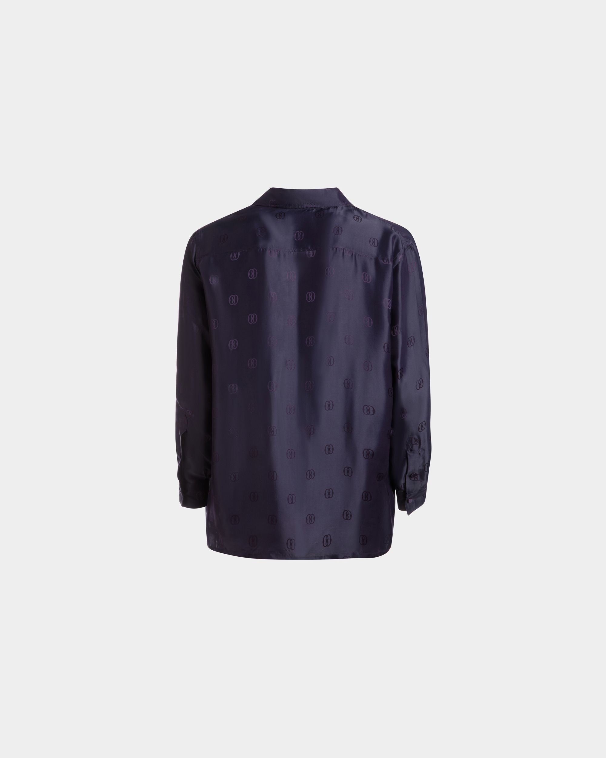 Hemd mit Emblem-Print Aus Seide in Orchidee - Herren - Bally - 06