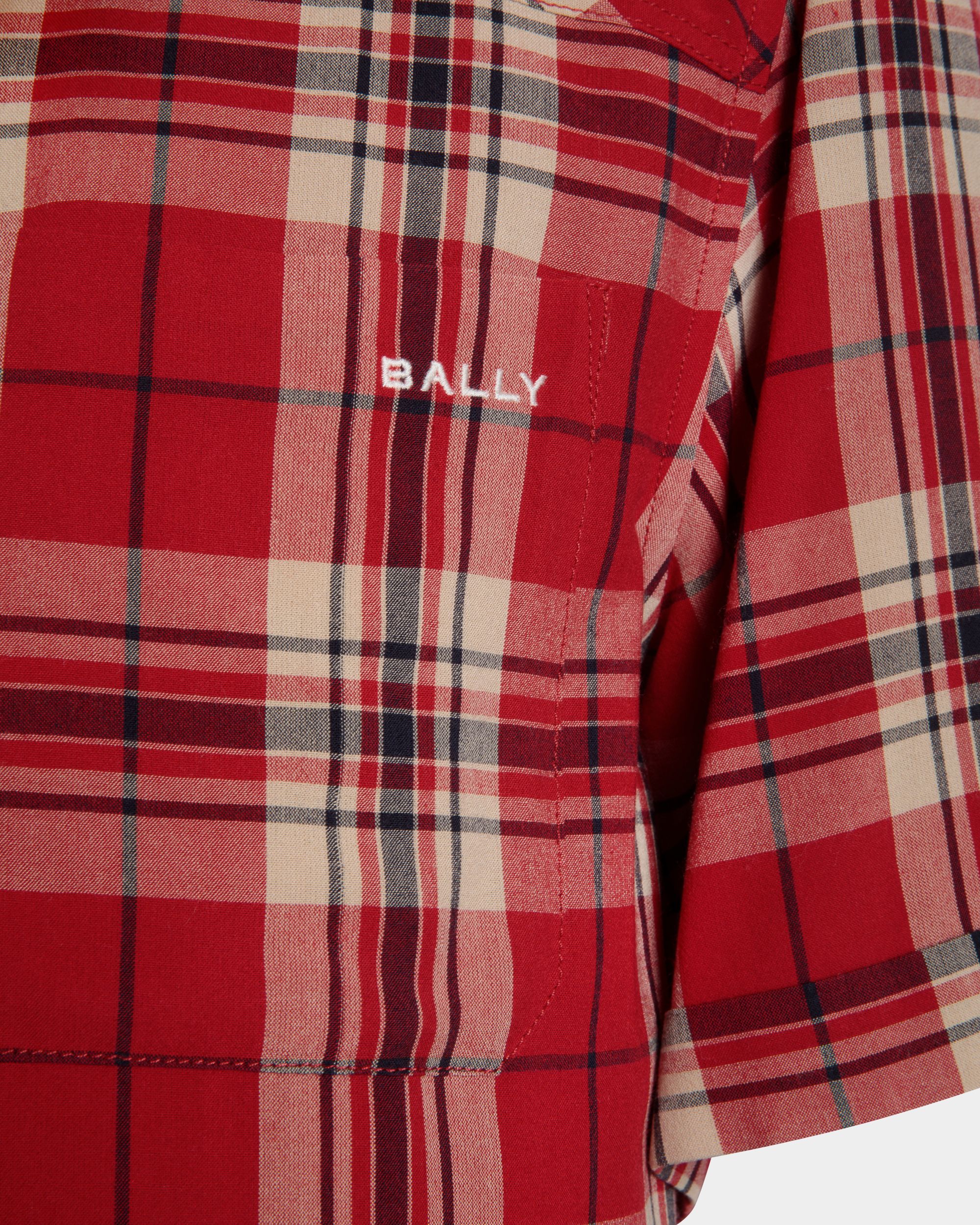 Chemise Tartan En Viscose Rouge - Homme - Bally - 02