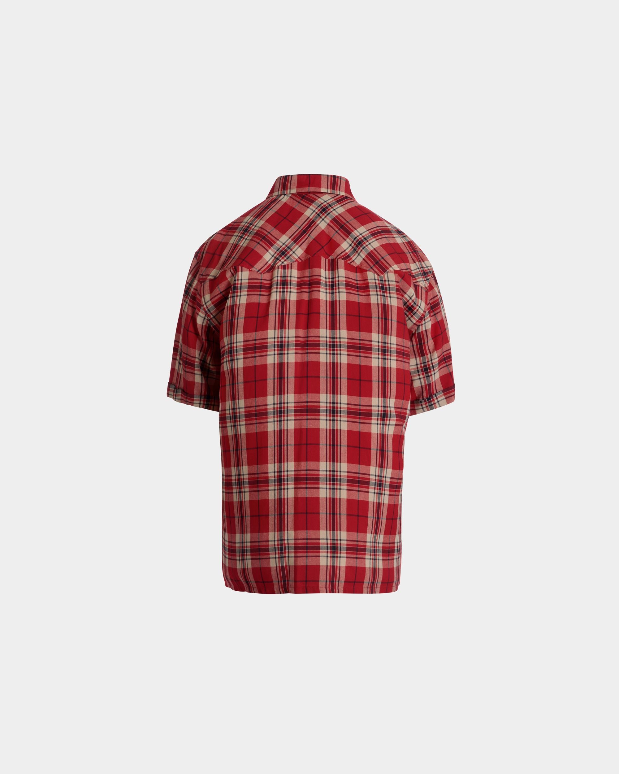 Chemise Tartan En Viscose Rouge - Homme - Bally - 03