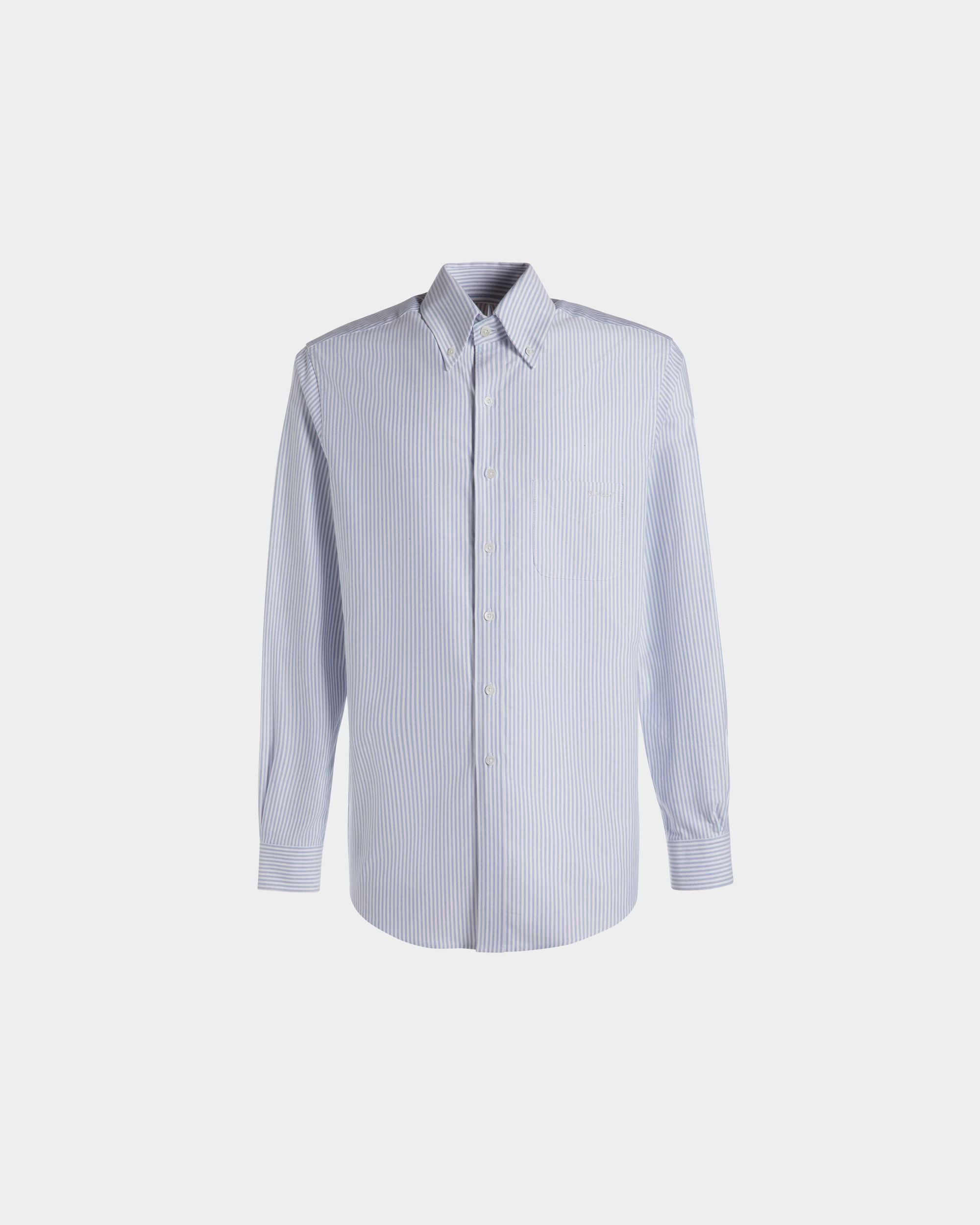 Camicia A Maniche Lunghe In Cotone Light Blue Dalla Vestibilità Regular - Uomo - Bally - 01