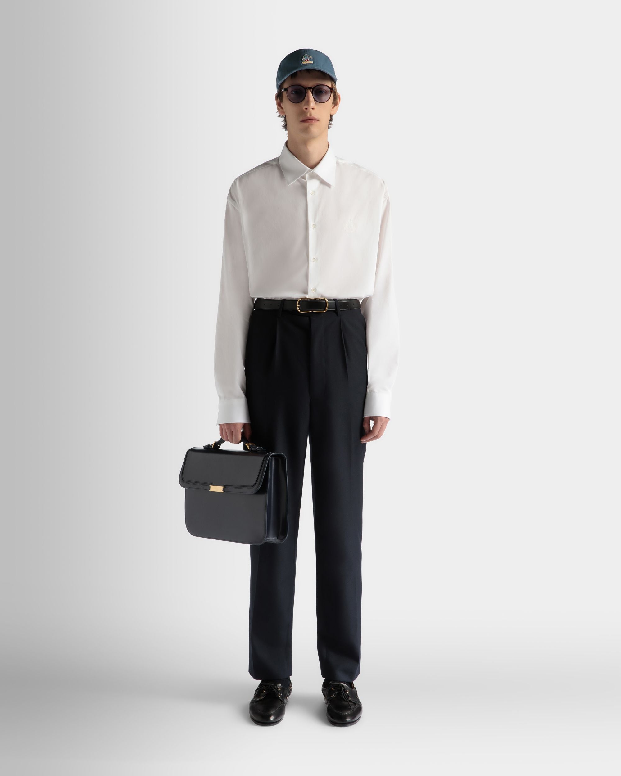 Chemise En Coton Blanc - Homme - Bally - 02