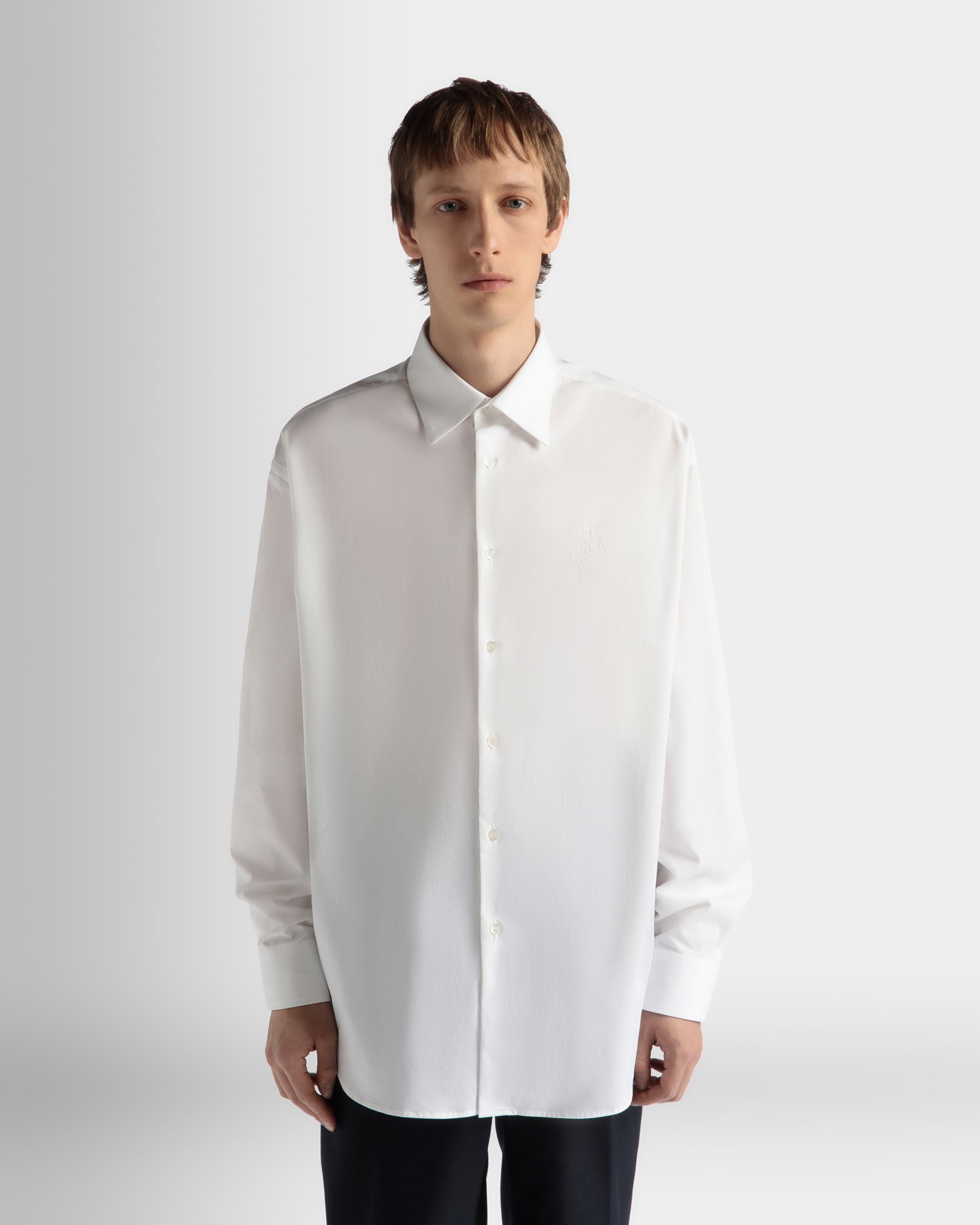 Chemise En Coton Blanc - Homme - Bally - 03