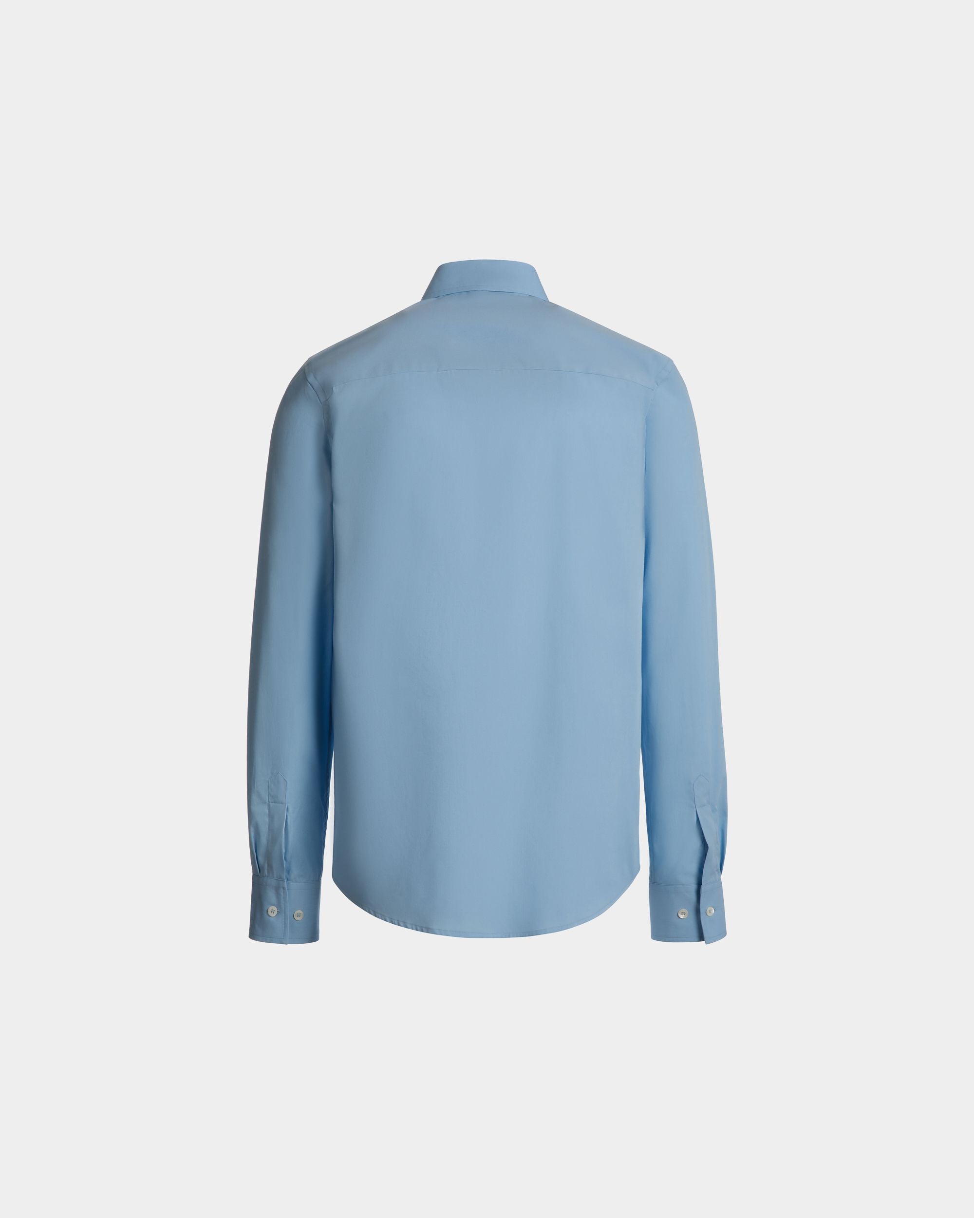 Long Sleeve Shirt In Light Blue Cotton - Men's - Bally - 06