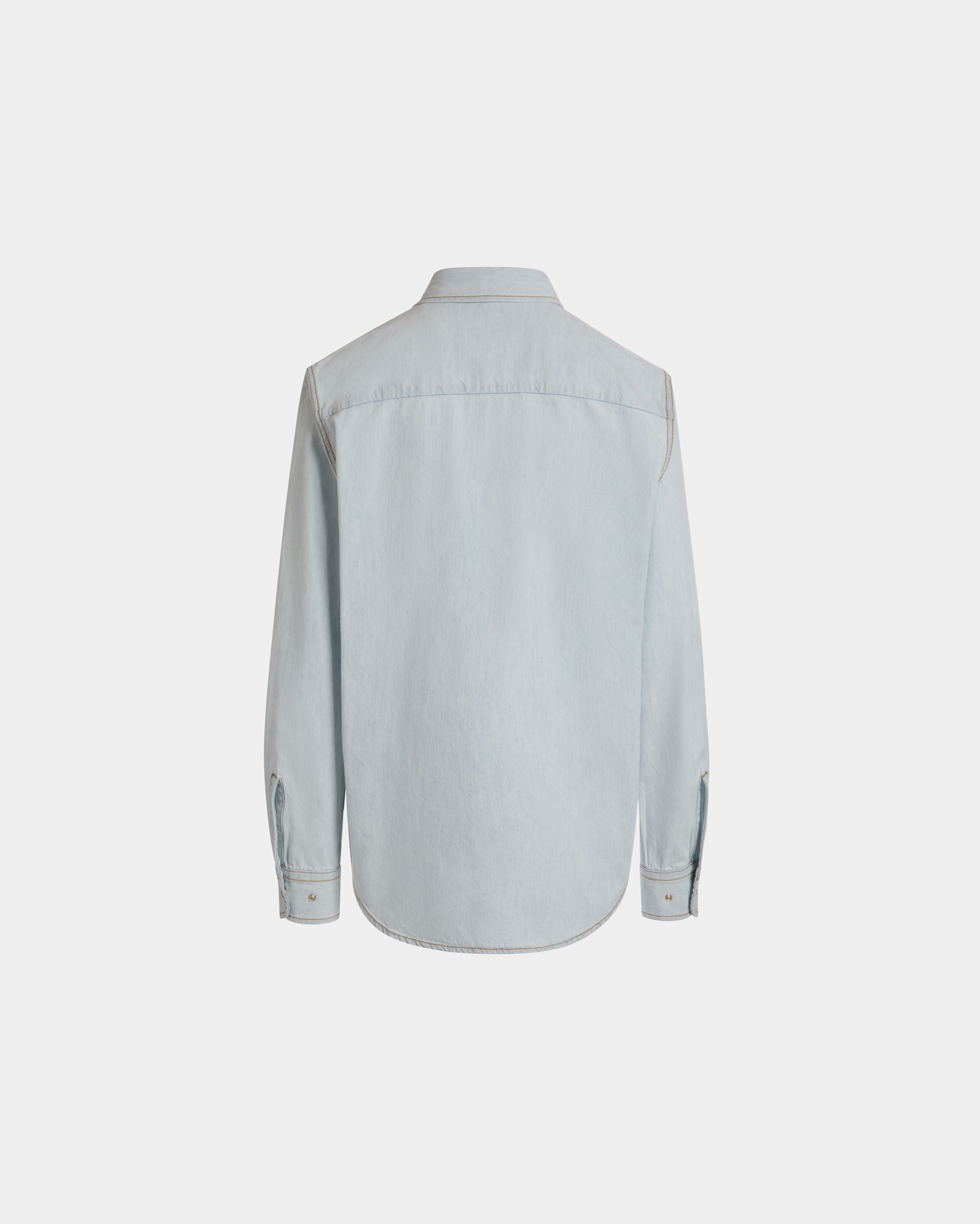 Camicia A Maniche Lunghe In Cotone Light Blue - Uomo - Bally - 07