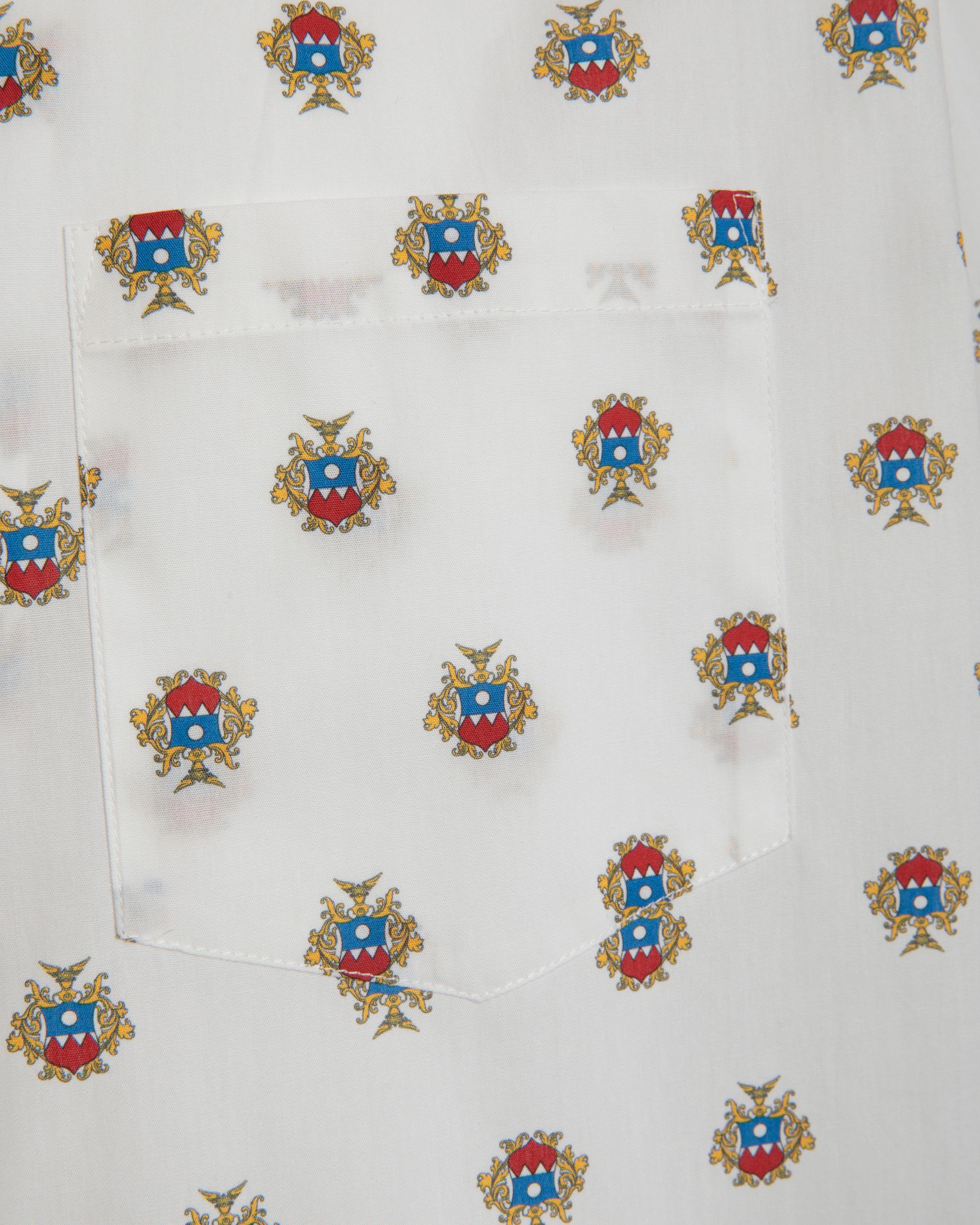 Bowlinghemd Aus Weißer Baumwolle Mit Durchgehendem Bally-Crest-Print - Uomo - Bally - 04