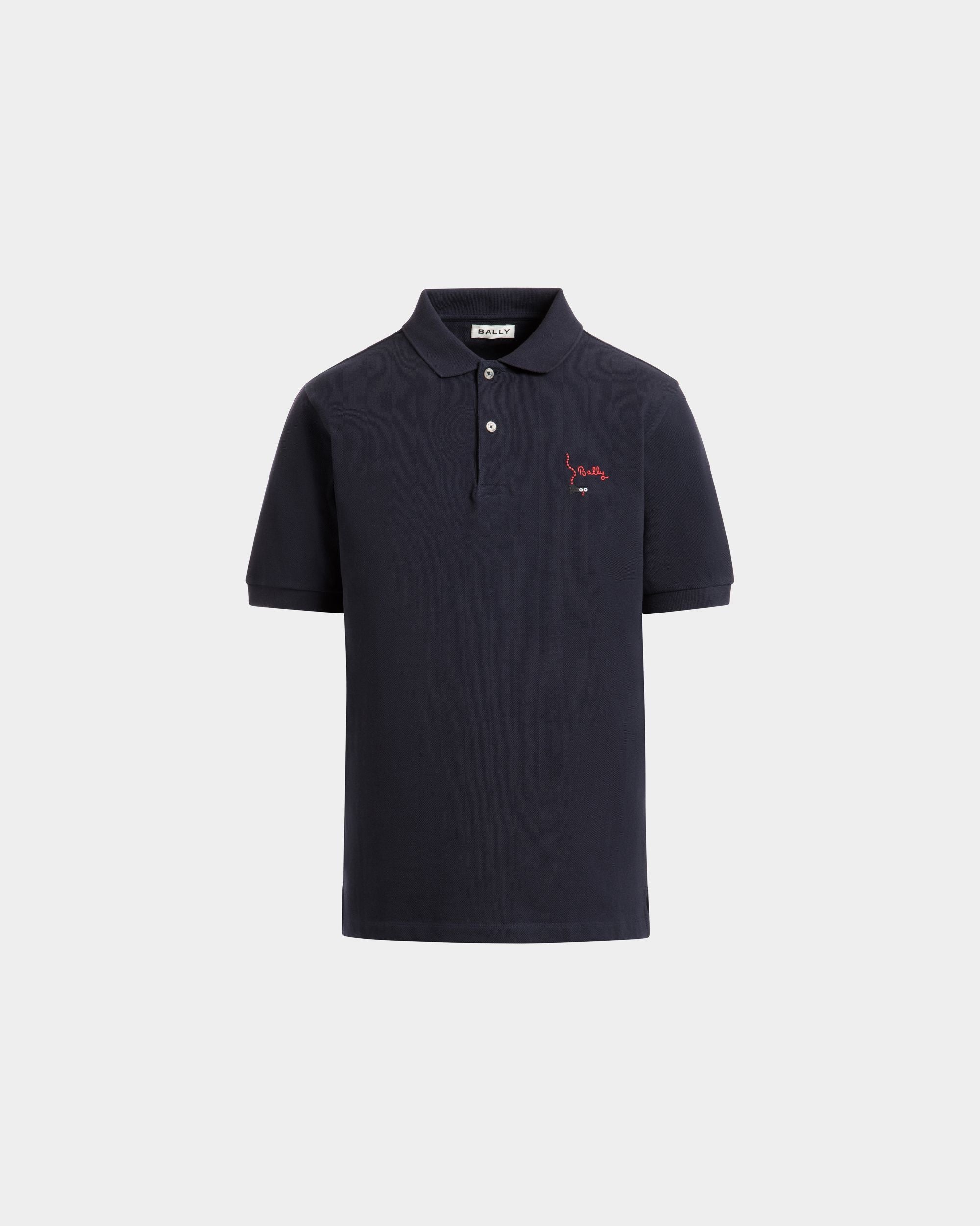 Polo In Cotone Navy Blue - Uomo - Bally - 01