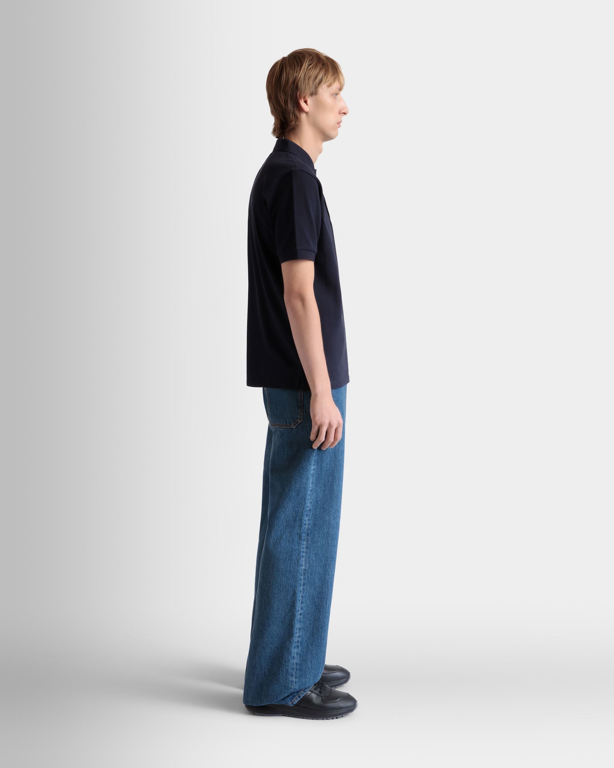 Polo In Cotone Navy Blue - Uomo - Bally - 05