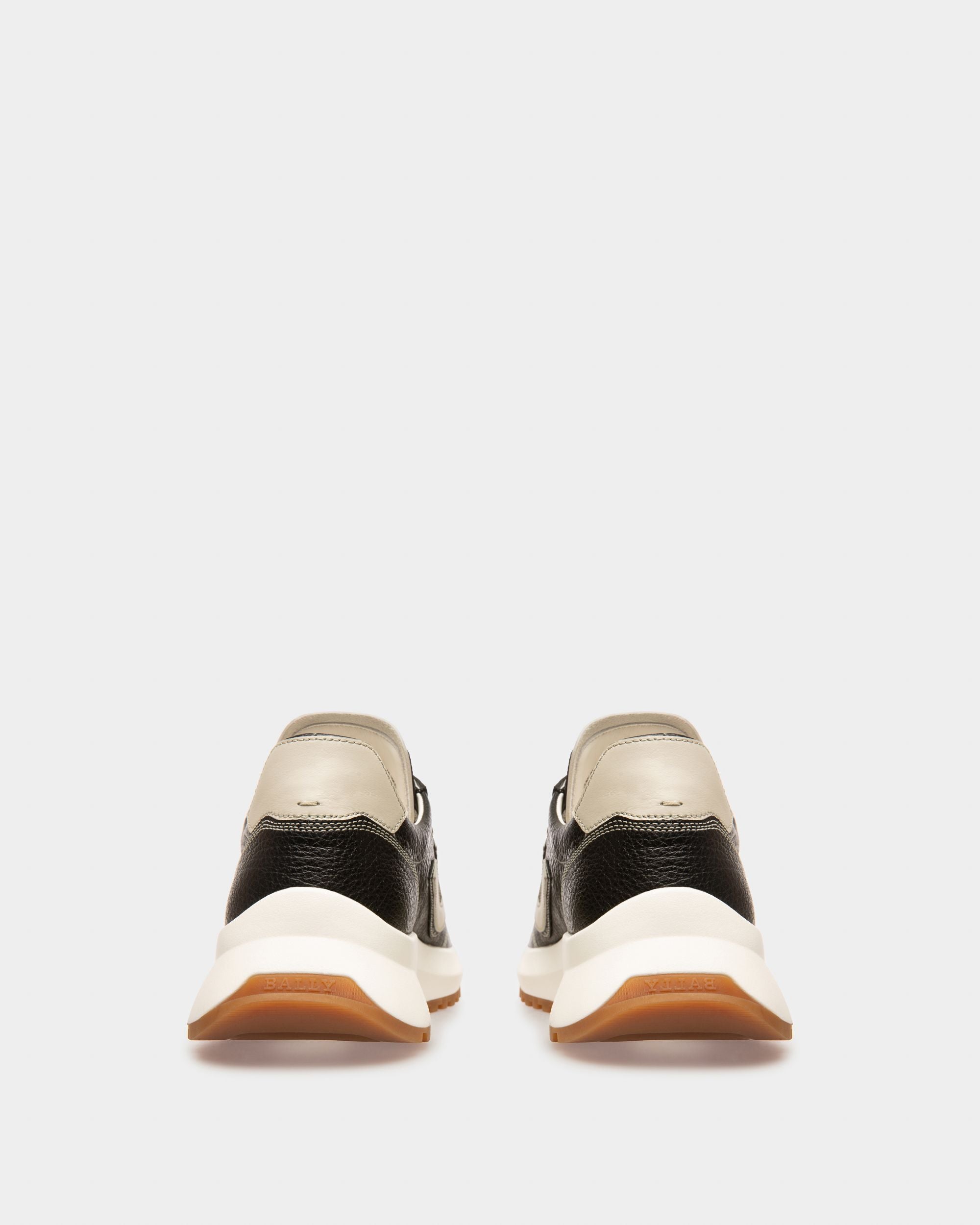 Demyl Sneaker Aus Leder In Schwarz Und Staubweiß - Herren - Bally - 03