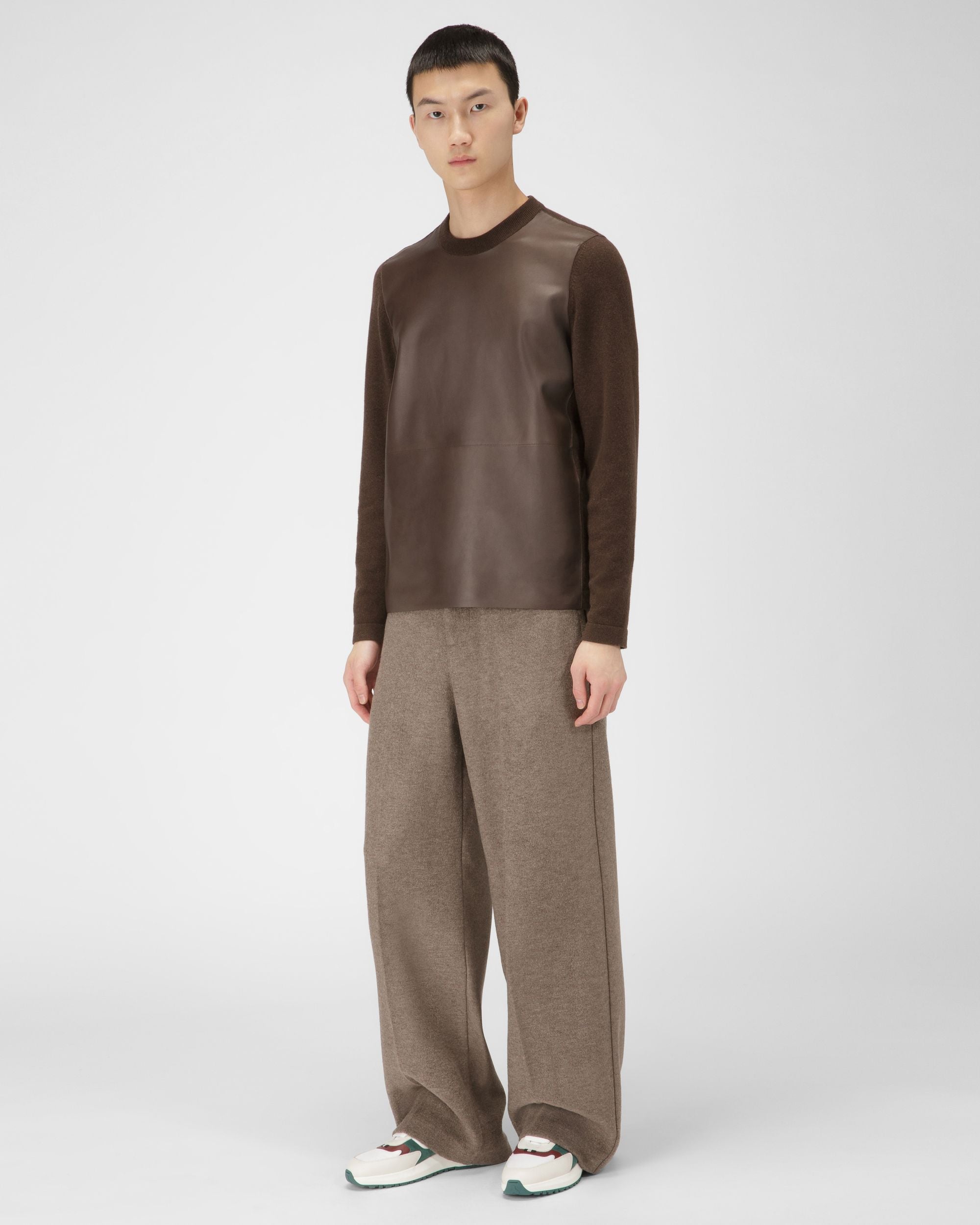 Dave Sneakers En Cuir Et Tissu Blanc Et Rouge Héritage - Homme - Bally - 07
