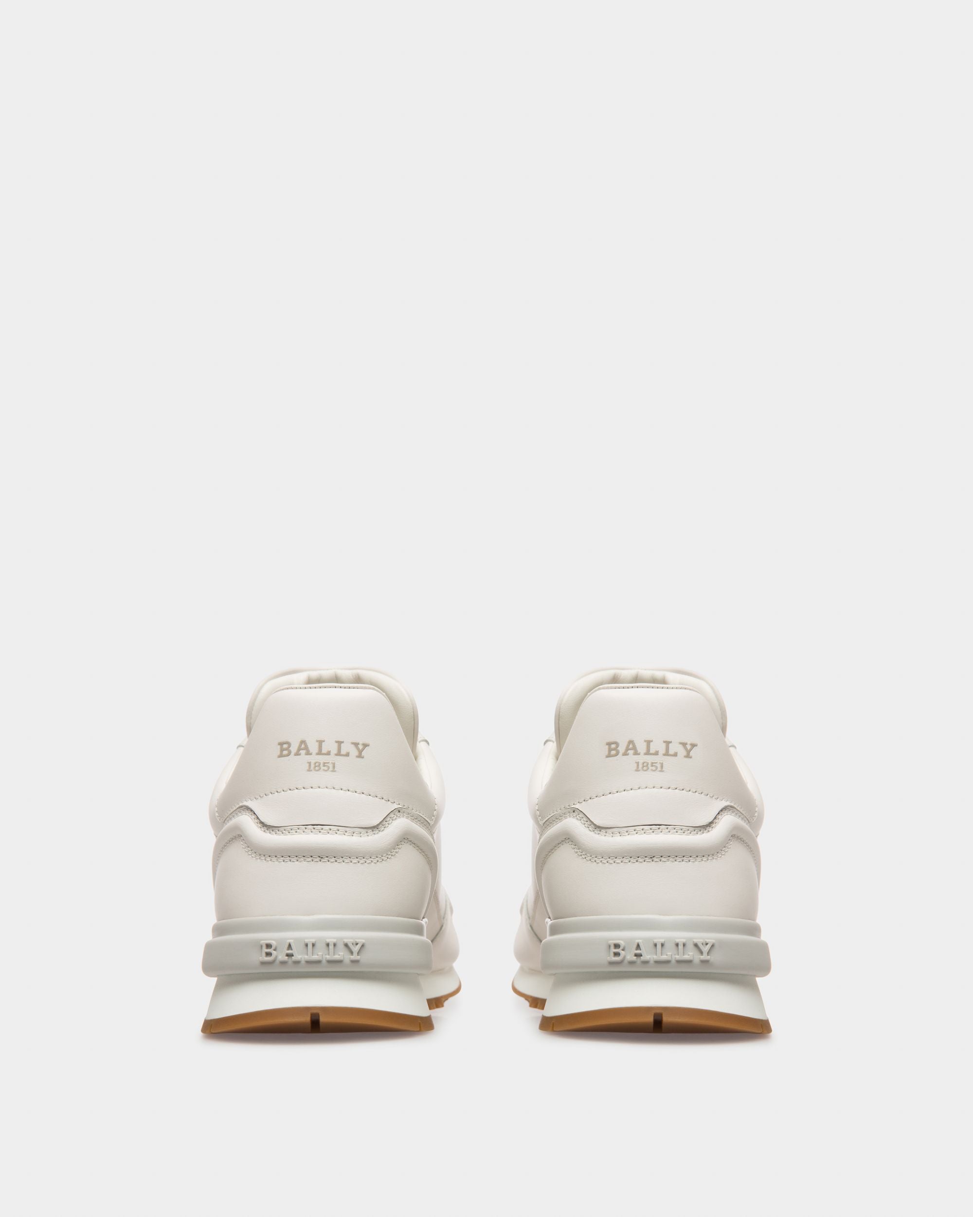 Asper In Pelle E Tessuto Bianco - Uomo - Bally - 03