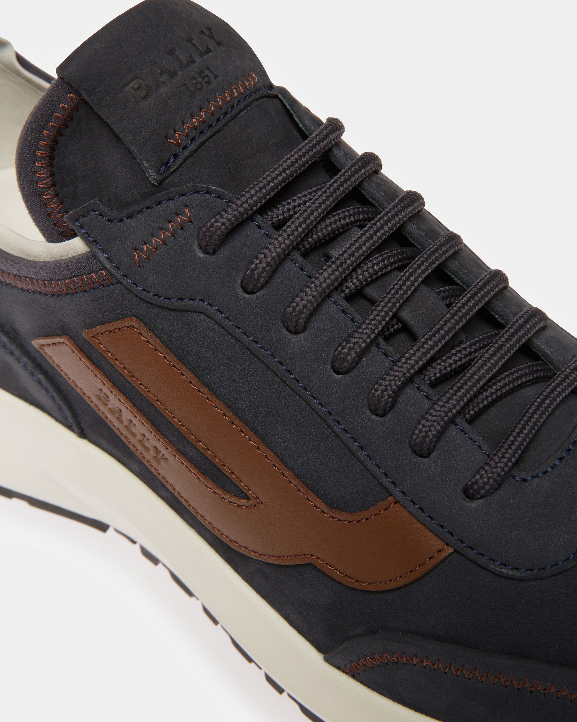 Darys Sneaker In Pelle Blu Notte E Marrone - Uomo - Bally - 05