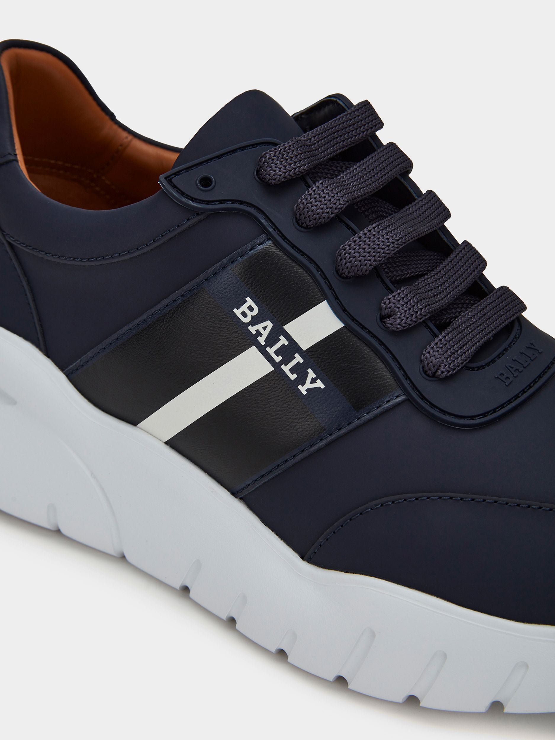 Sneaker En Cuir Bleu - Homme - Bally - 04