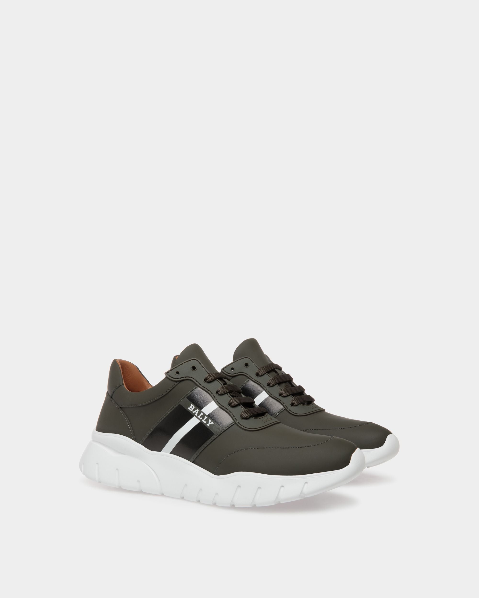 Sneaker Aus Grünem Leder - Herren - Bally - 02