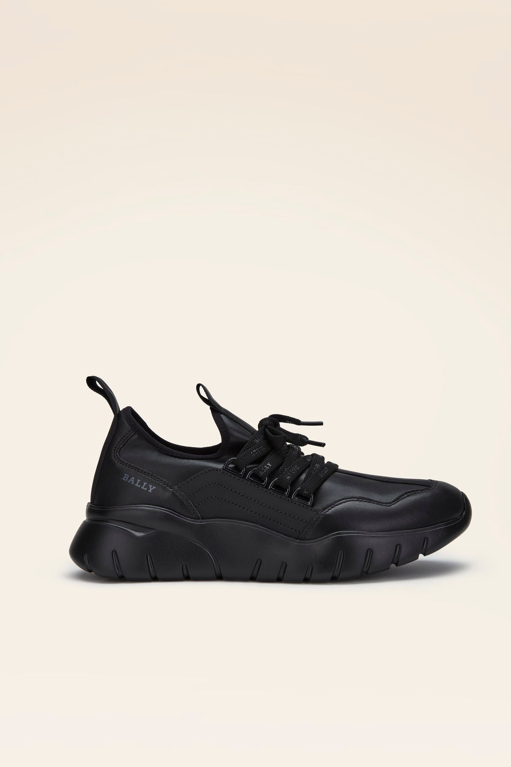 Sneaker En Cuir Noir - Homme - Bally - 01