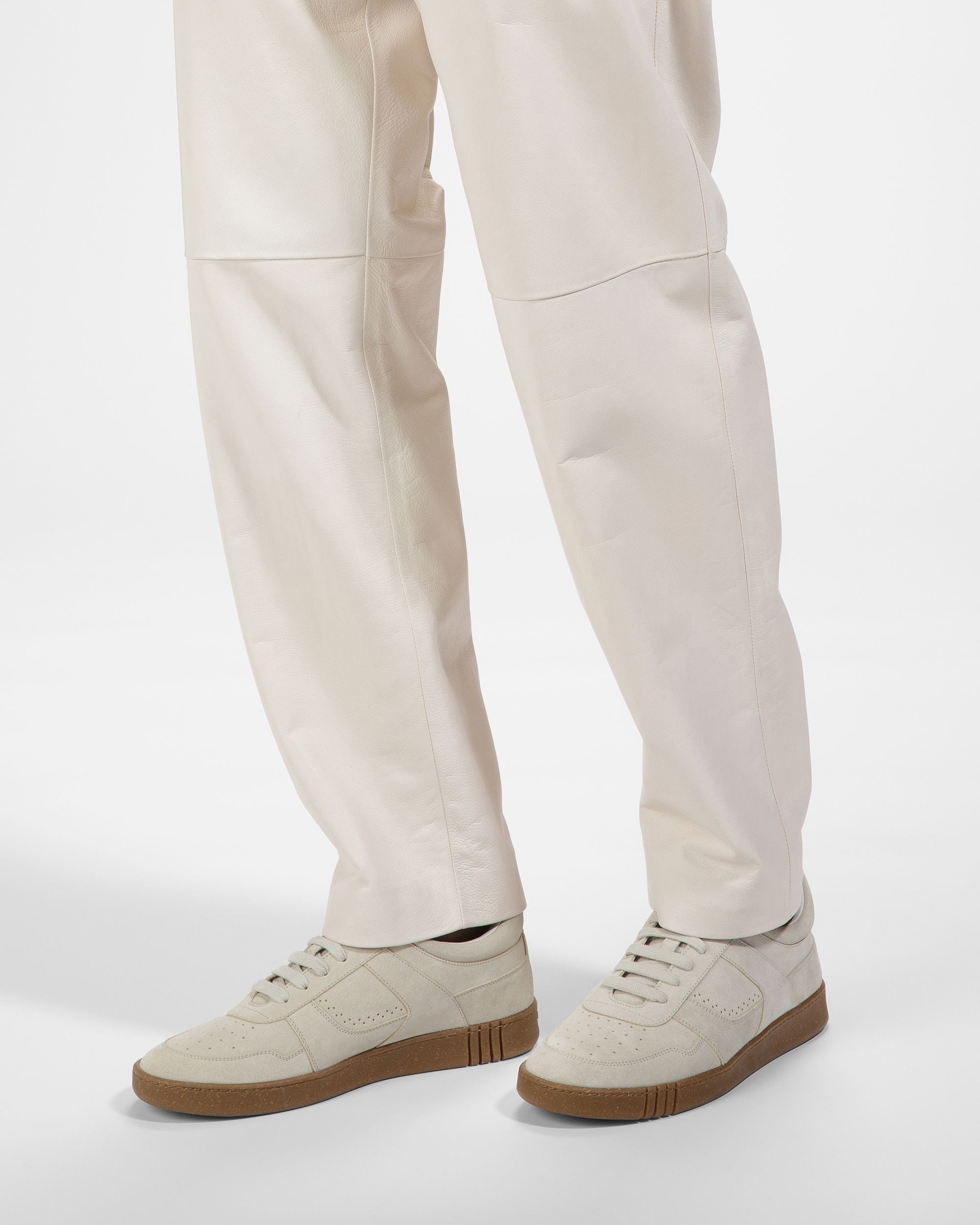 Weky Sneakers En Cuir Blanc Poussière - Homme - Bally - 07