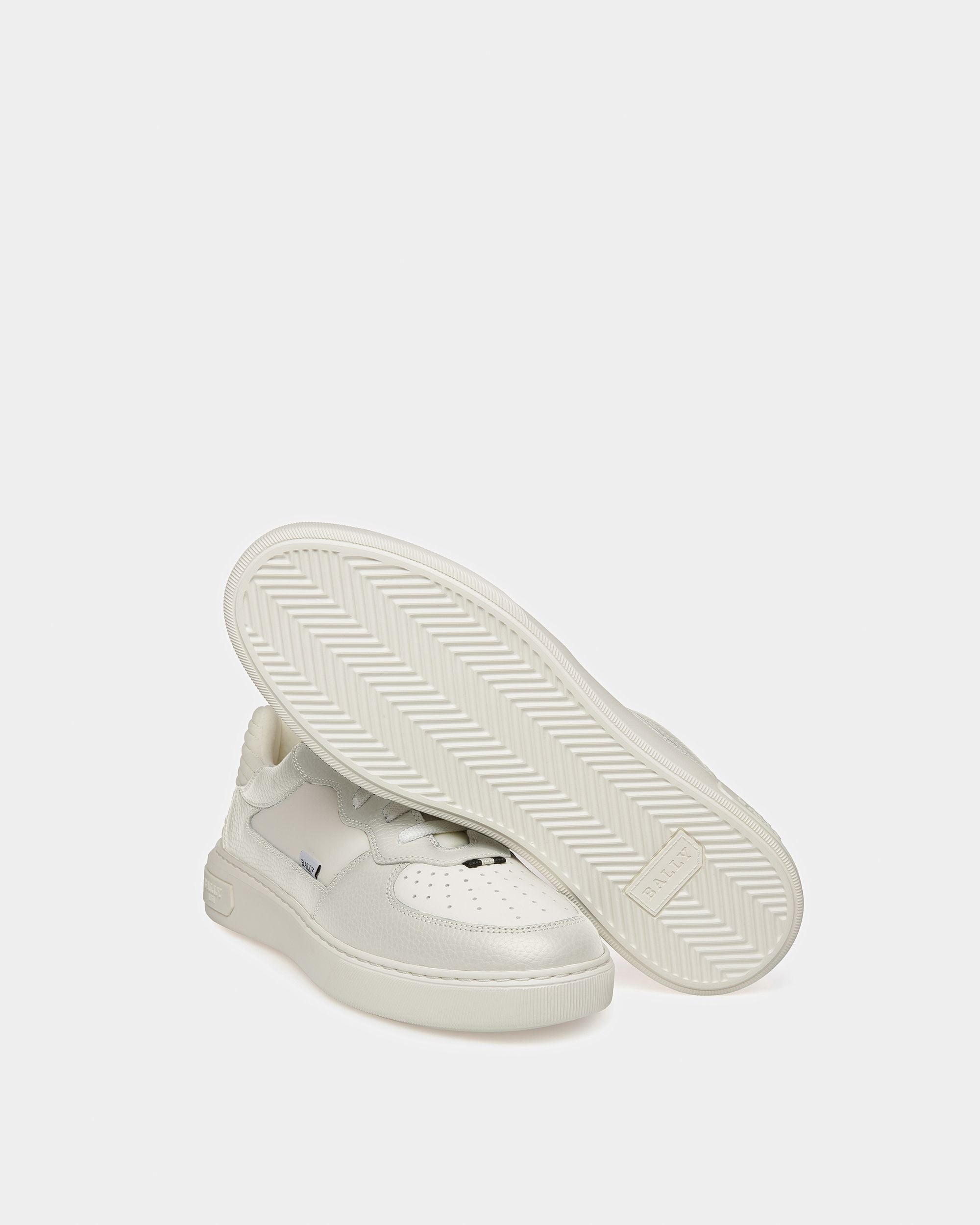 Mark Sneakers Blanches En Cuir Et Tissu - Homme - Bally - 04