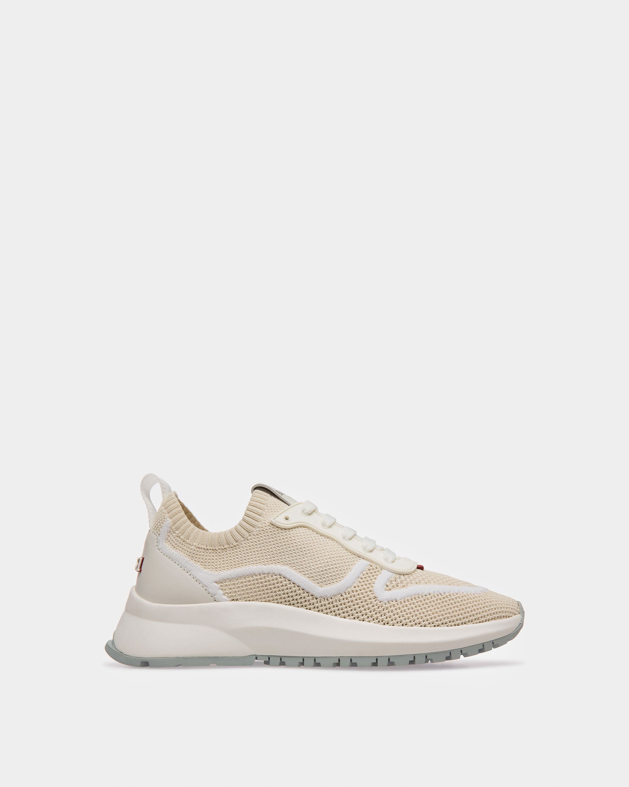 Davyn Sneaker Aus Leder Und Mesh In Weiß Und Staubweiß - Herren - Bally - 01
