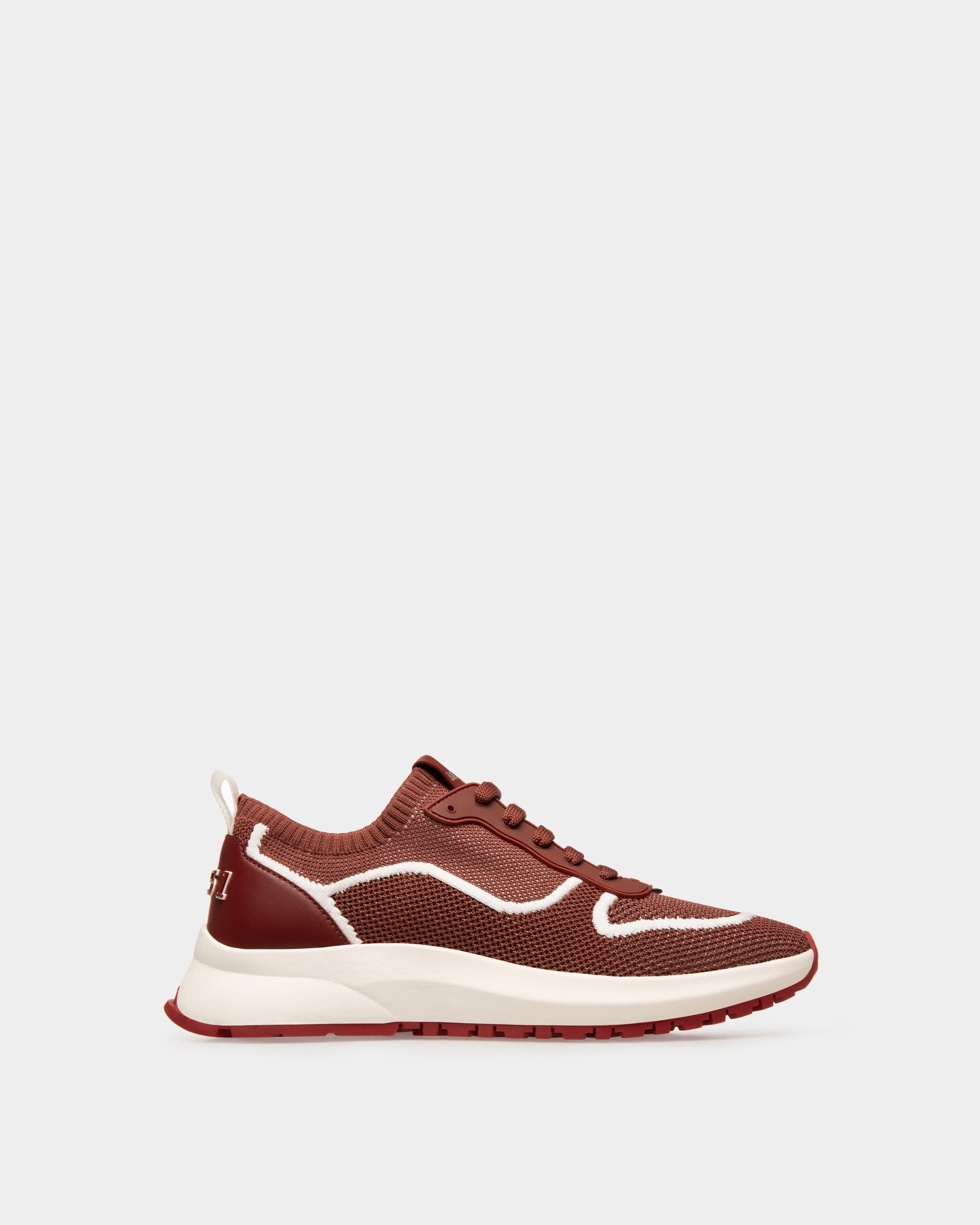 Davyn Sneakers En Maille Rouge Héritage Et Blanc - Homme - Bally - 01