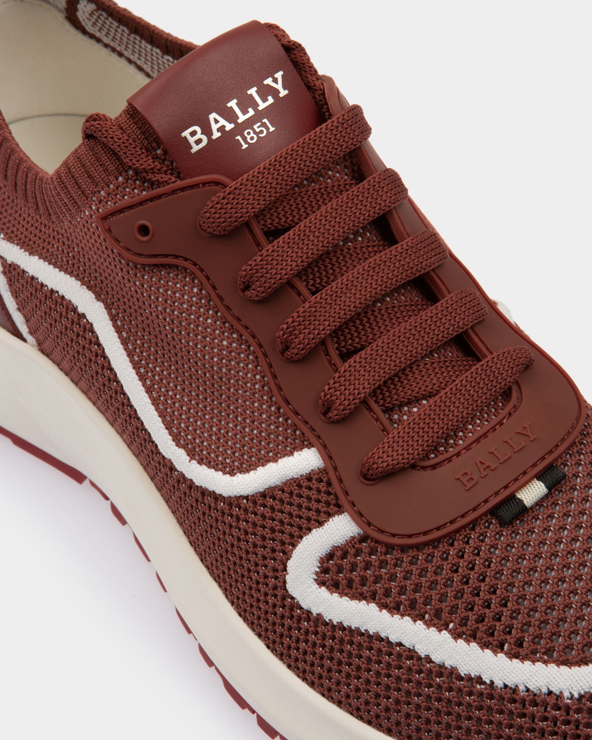 Davyn Sneakers En Maille Rouge Héritage Et Blanc - Homme - Bally - 03