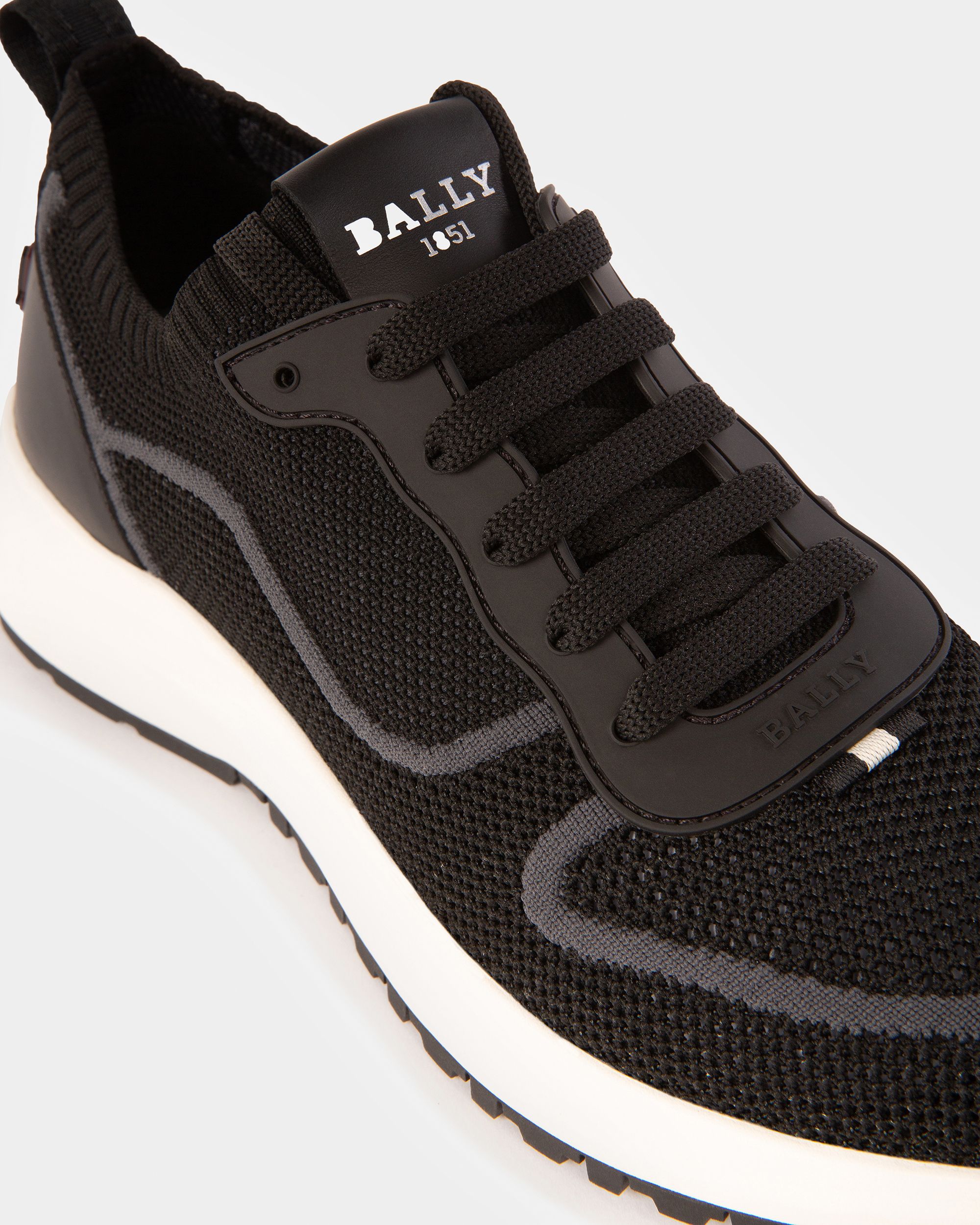 Davyn Sneaker Aus Mesh Und Leder In Schwarz - Herren - Bally - 06