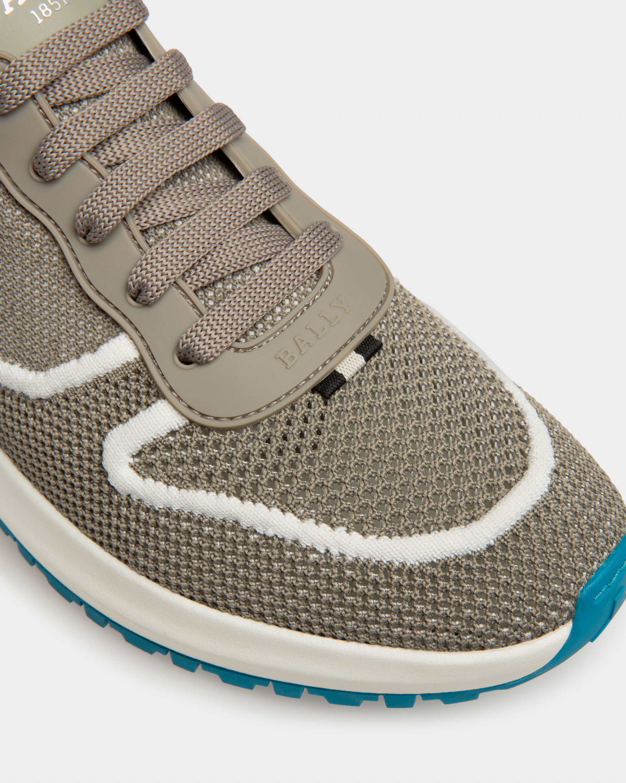 Davyn Sneaker Aus Grauem Und Weissem Netzstoff Und Leder - Herren - Bally - 06