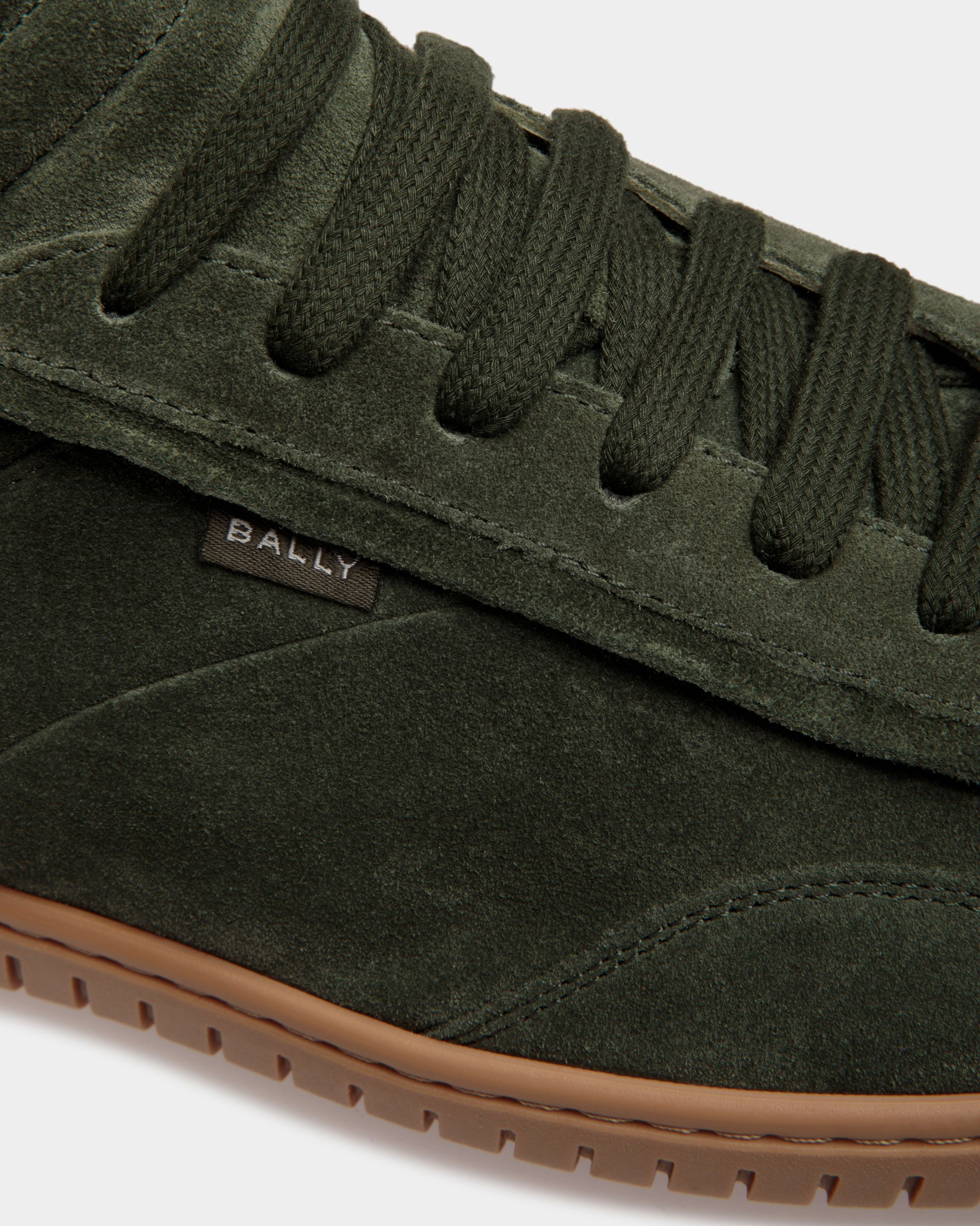 Player Sneaker Aus Grünem Und Bernsteinfarbenem Leder - Herren - Bally - 06
