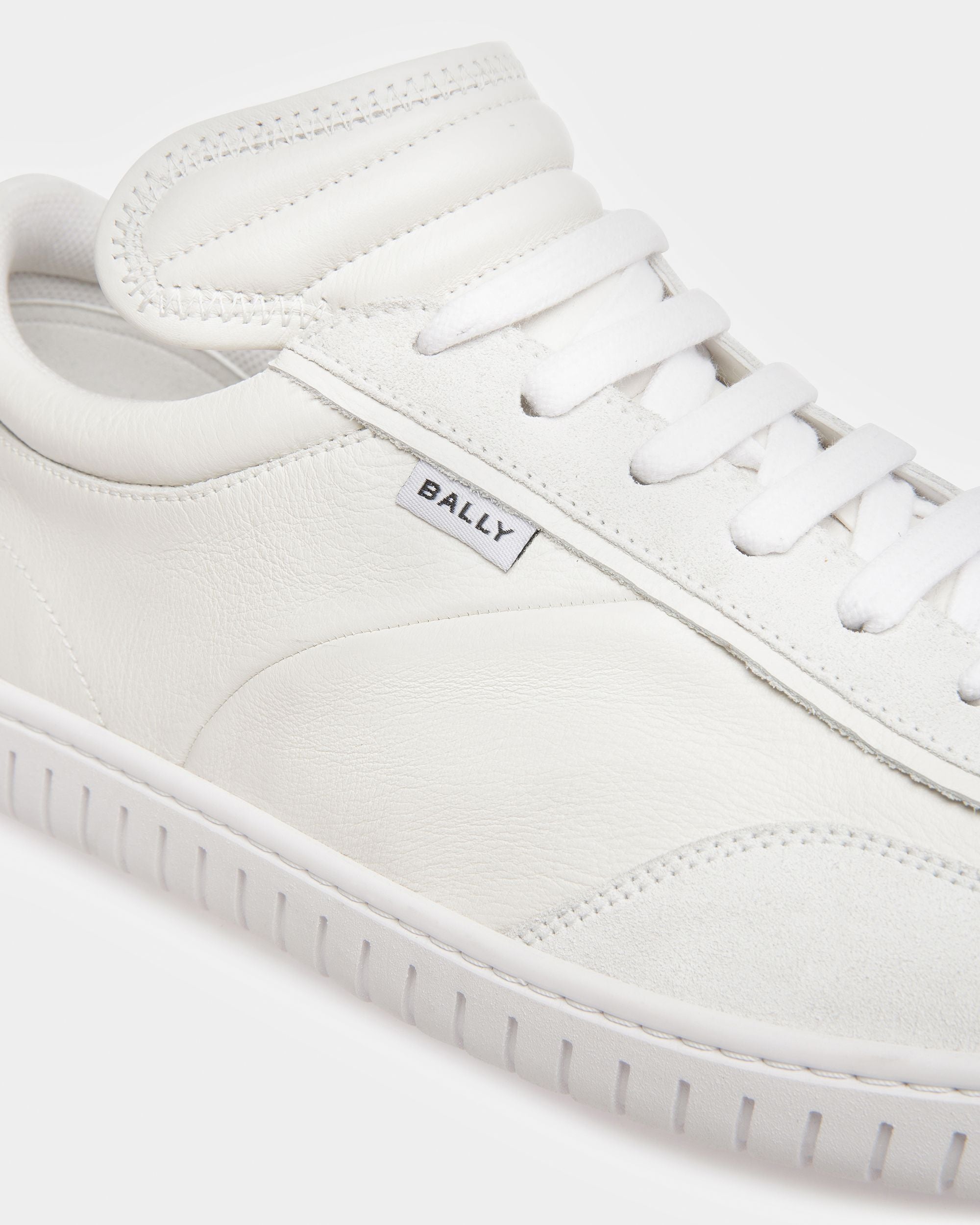 Sneakers Player En Cuir Blanc - Homme - Bally - 06