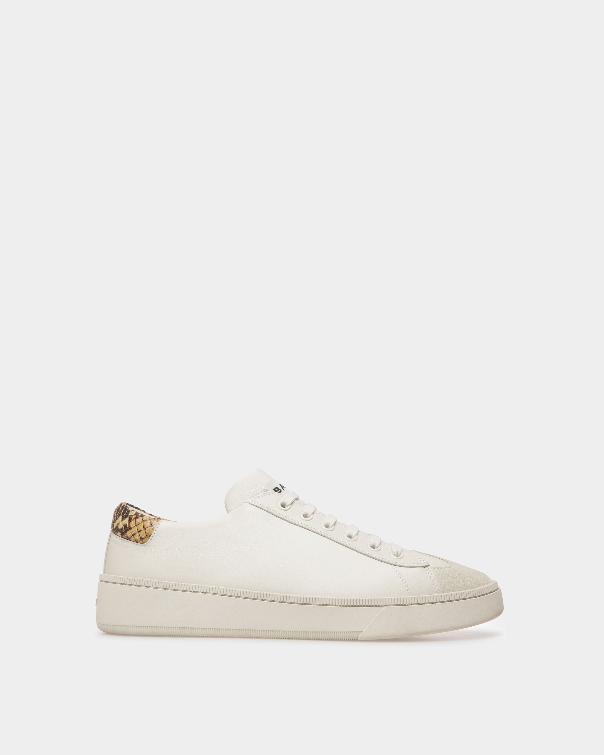 Sneaker Raise In Pelle Bianco Cipria - Uomo - Bally - 01