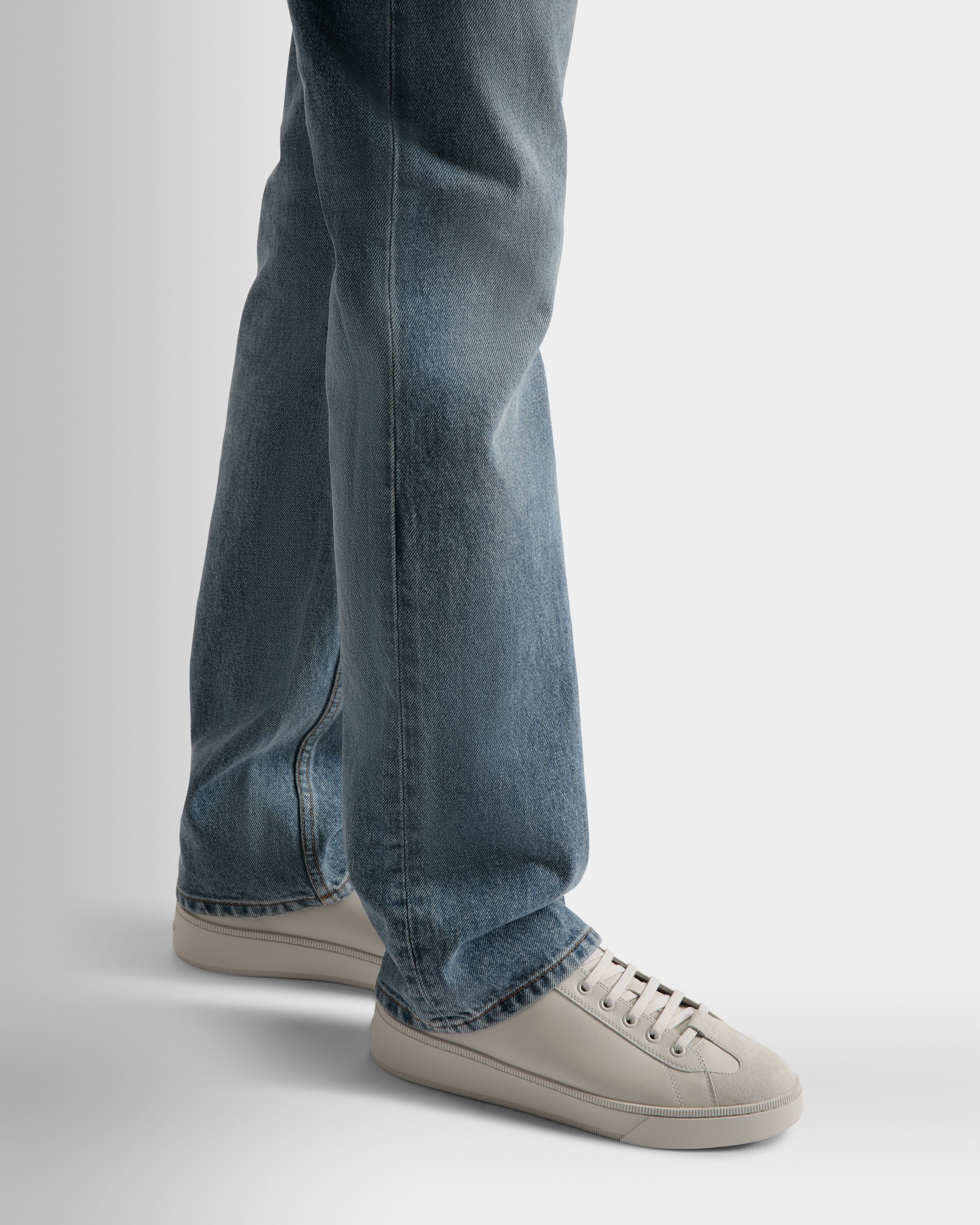 Sneaker Raise In Pelle Bianco Cipria - Uomo - Bally - 02