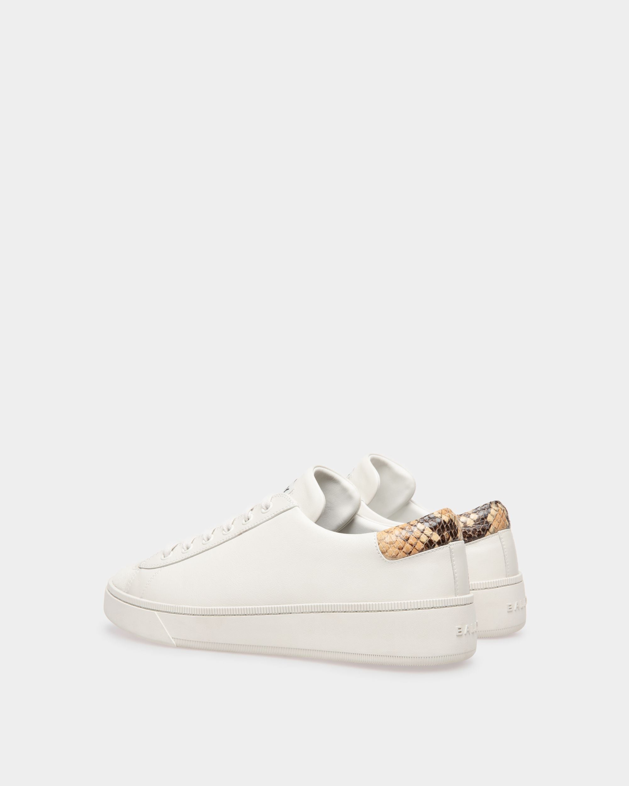 Sneaker Raise In Pelle Bianco Cipria - Uomo - Bally - 04
