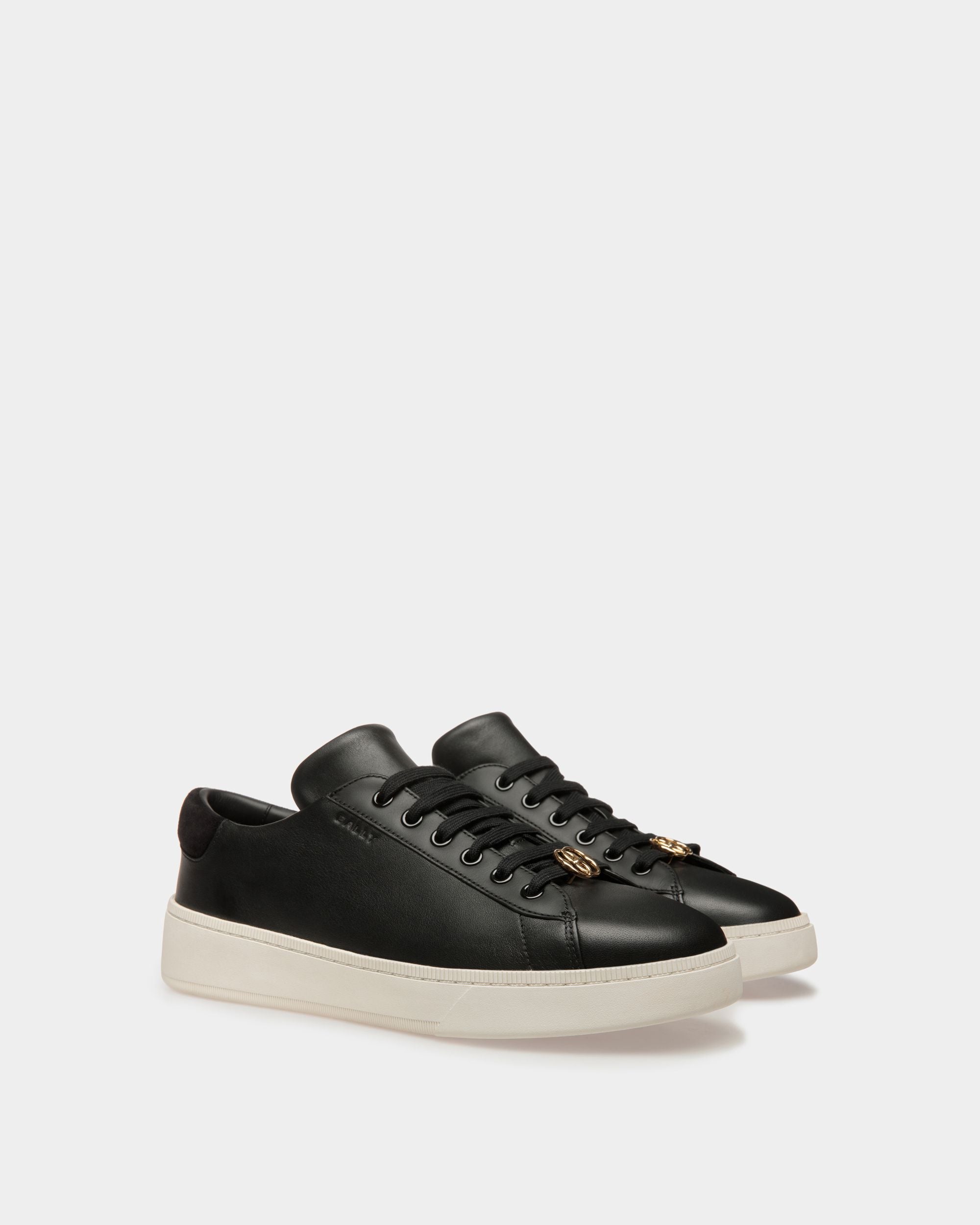 Sneaker Raise In Pelle Bianca E Nera - Uomo - Bally - 02