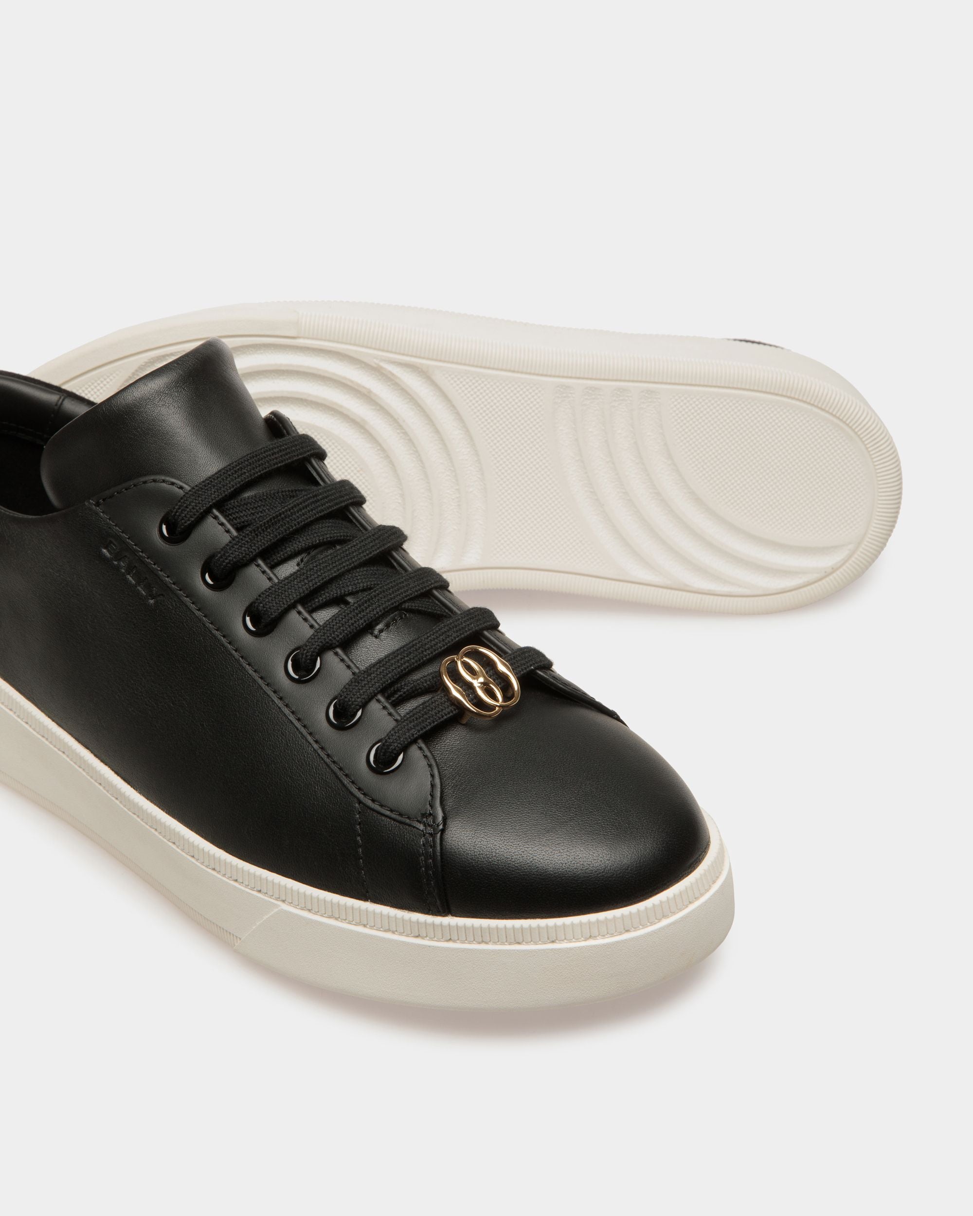 Sneaker Raise In Pelle Bianca E Nera - Uomo - Bally - 04