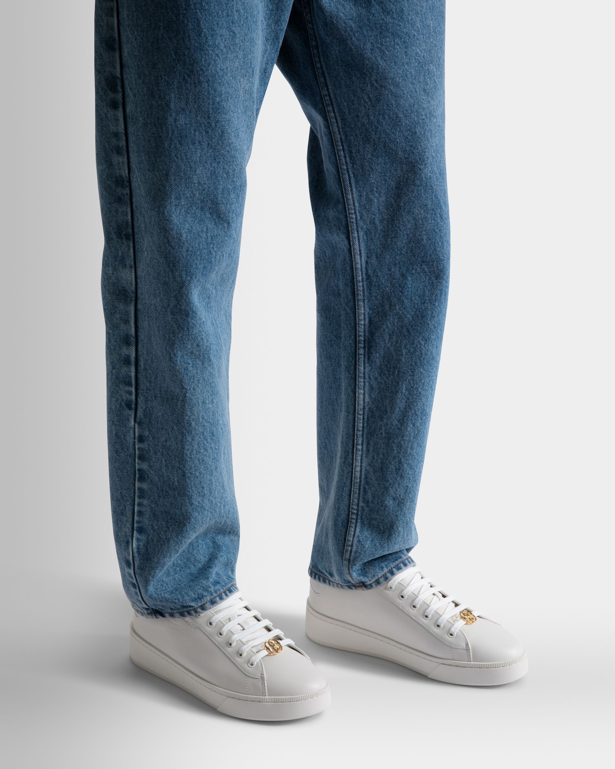 Raise Sneaker Aus weißem Leder - Men's - Bally - 02