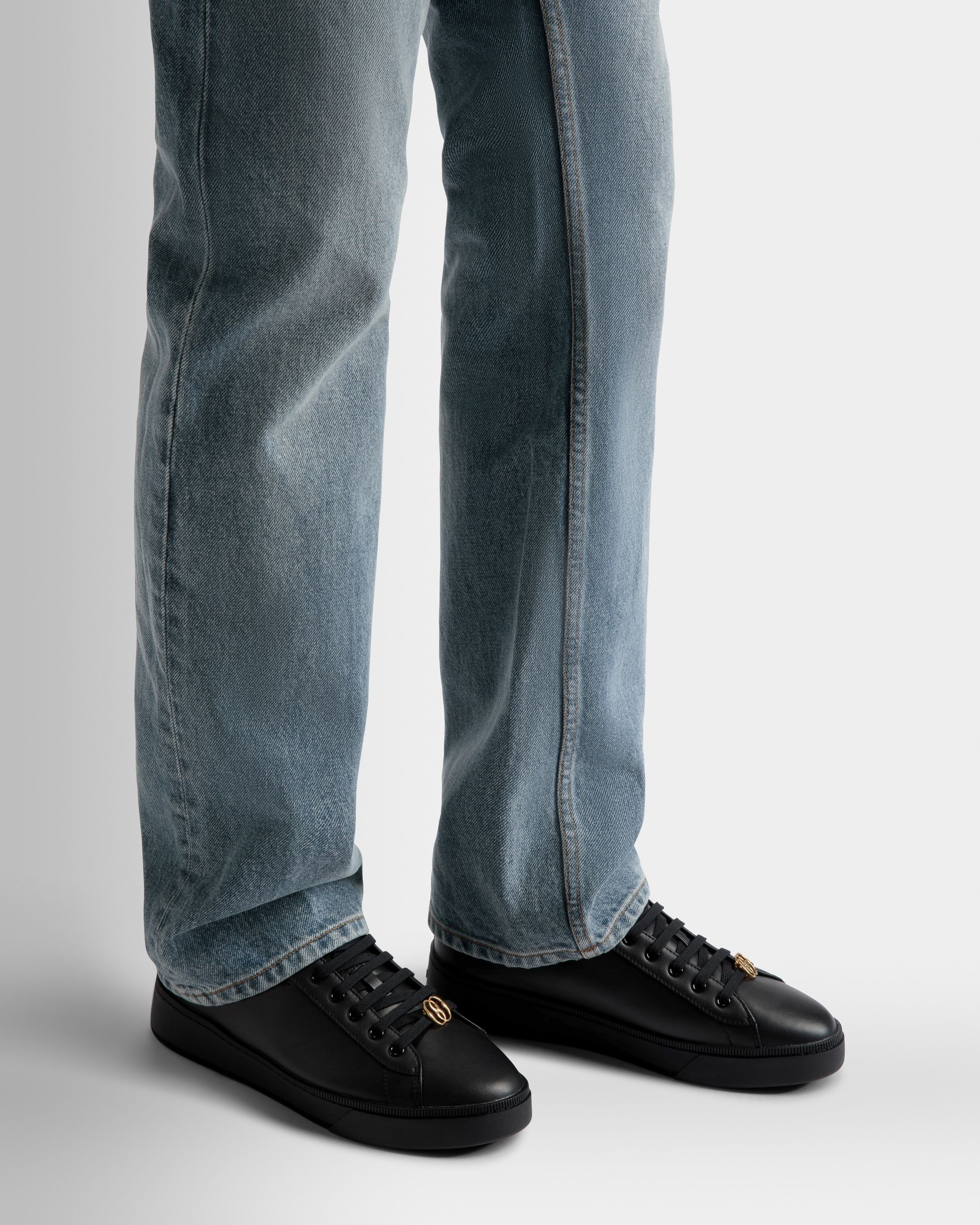 Raise Sneaker Aus Leder in Schwarz - Homme - Bally - 02