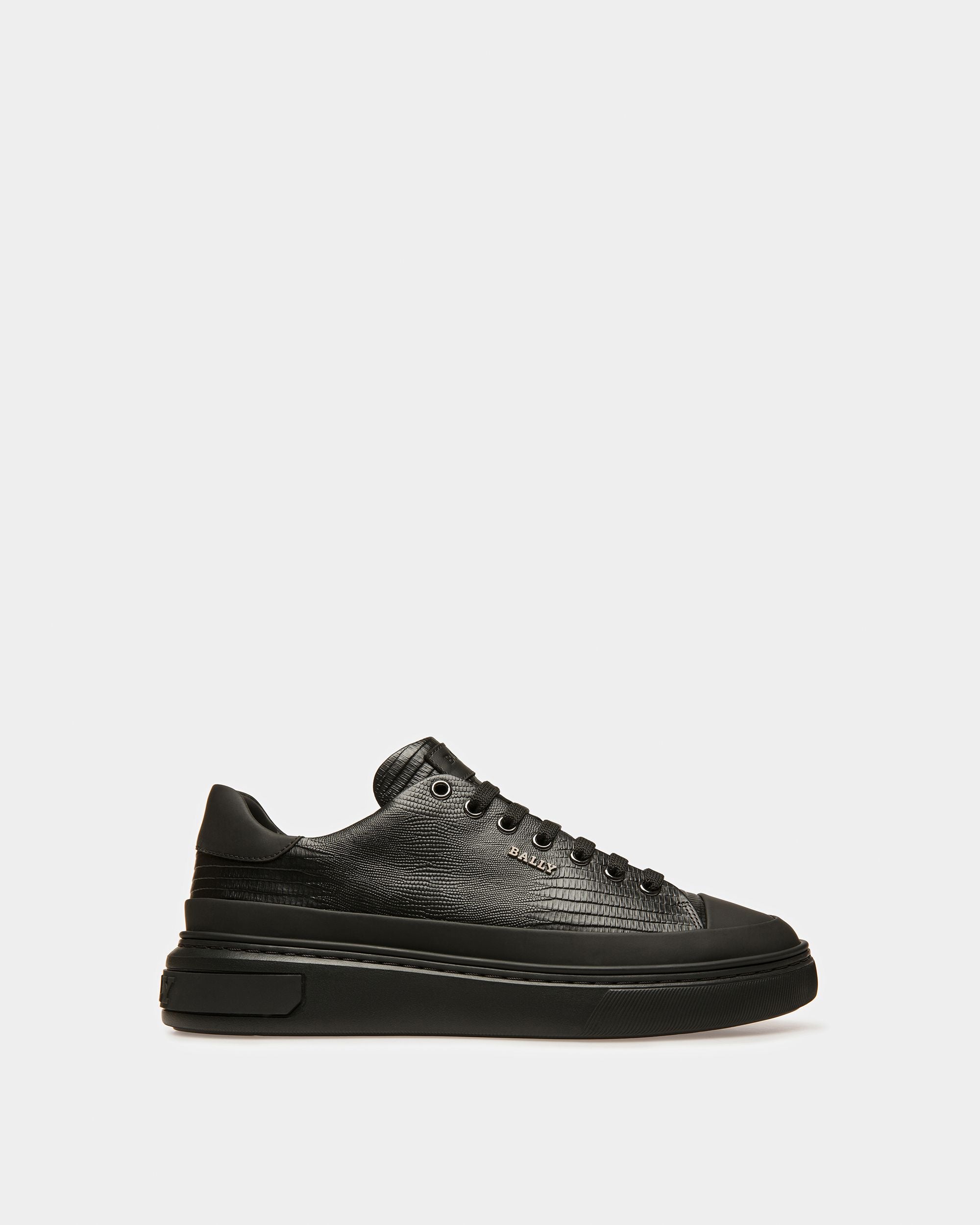 Maily Sneakers En Cuir Noir - Homme - Bally - 01