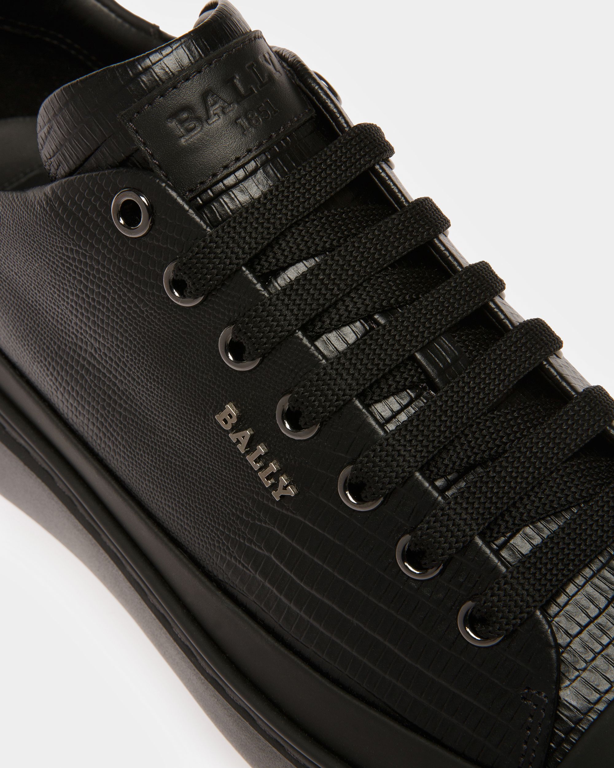 Maily Sneakers En Cuir Noir - Homme - Bally - 06