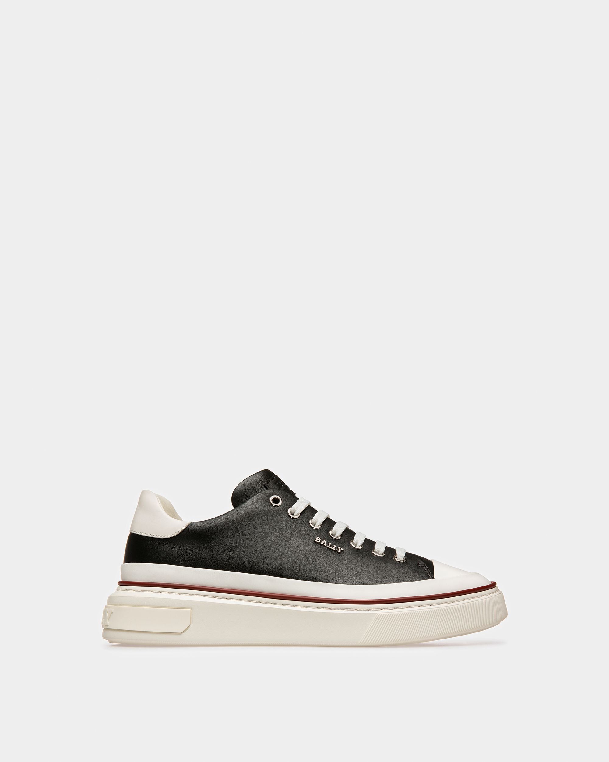 Maily Sneakers En Cuir Noir Et Blanc - Homme - Bally - 01