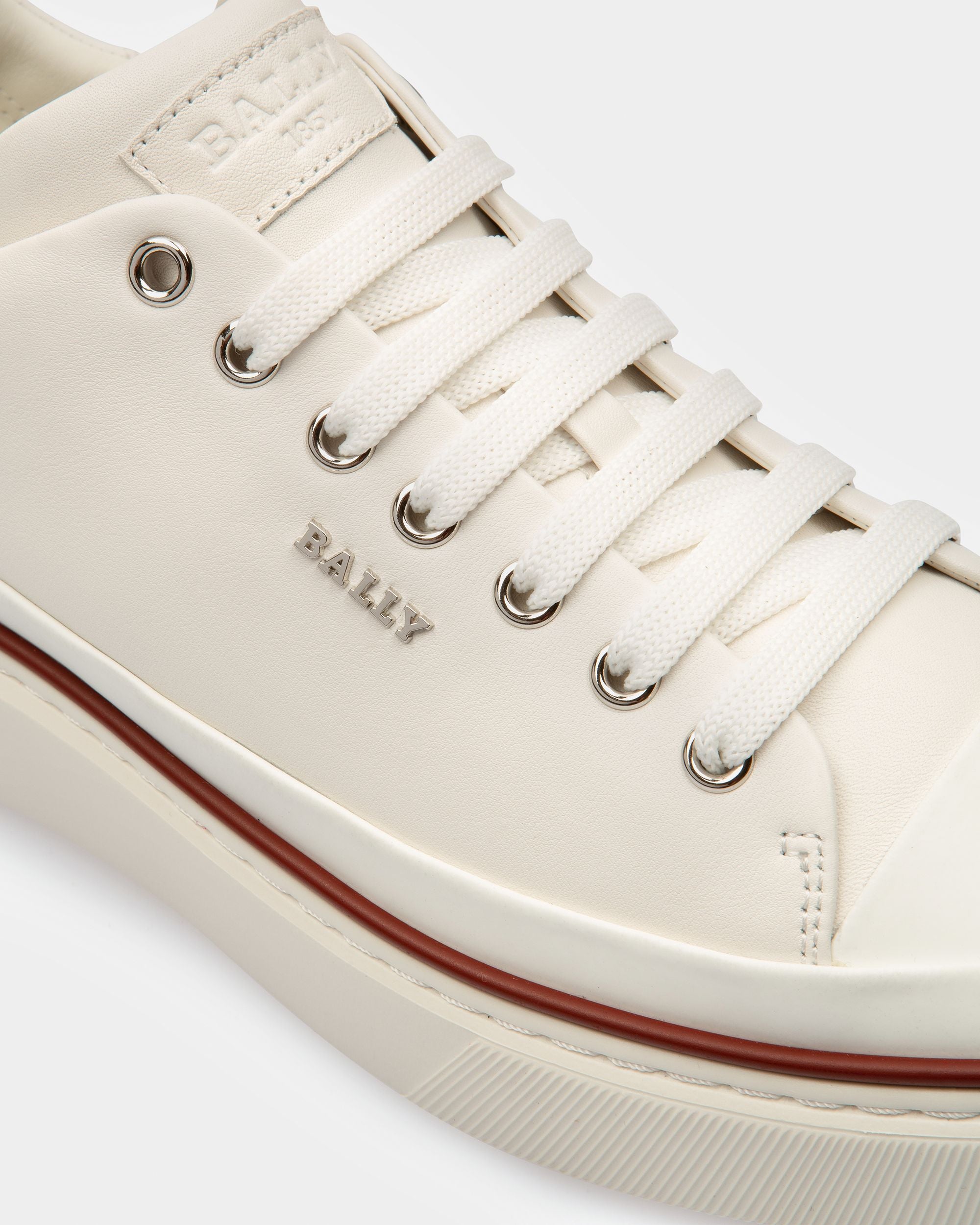 Maily Sneakers En Cuir Blanc - Homme - Bally - 04