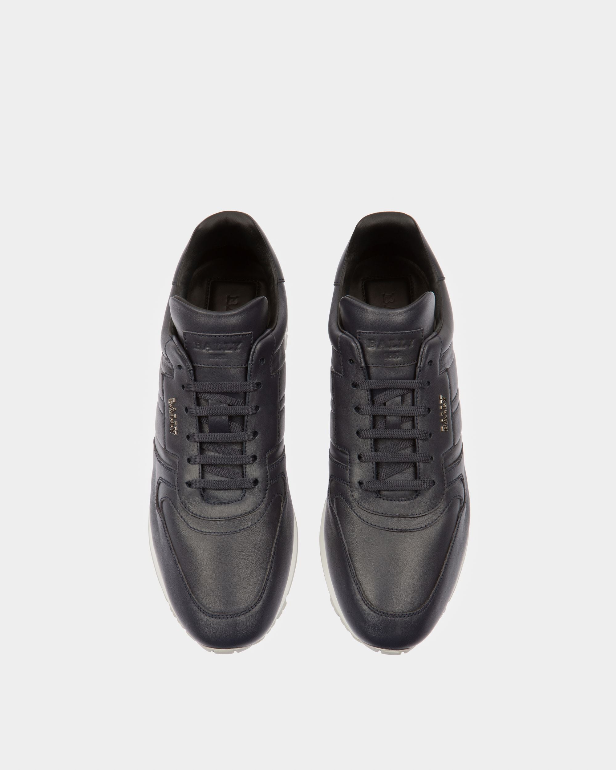 Asler Sneakers In Pelle Blu Marina - Uomo - Bally - 02