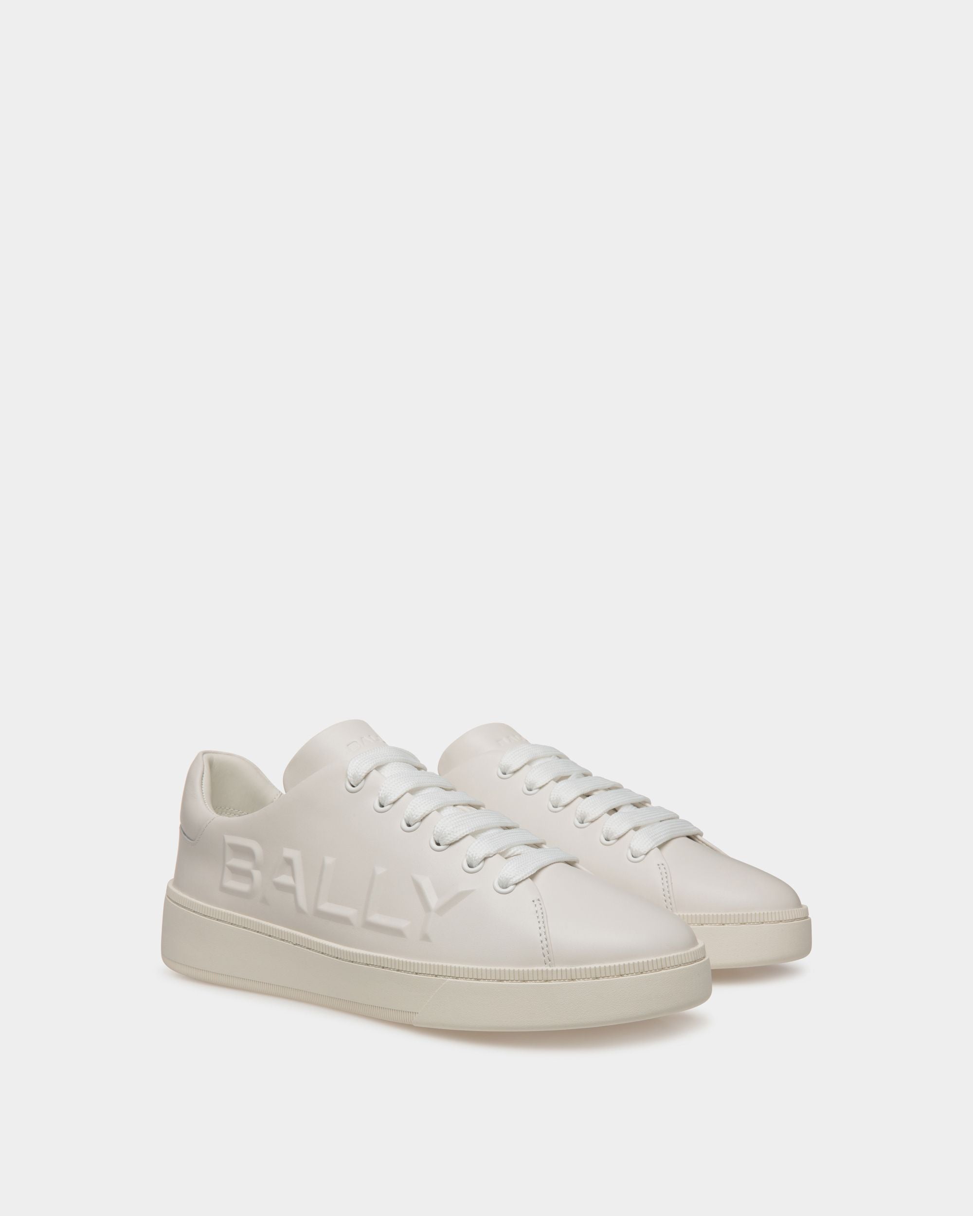 Sneaker Raise In Pelle Bianca - Uomo - Bally - 02