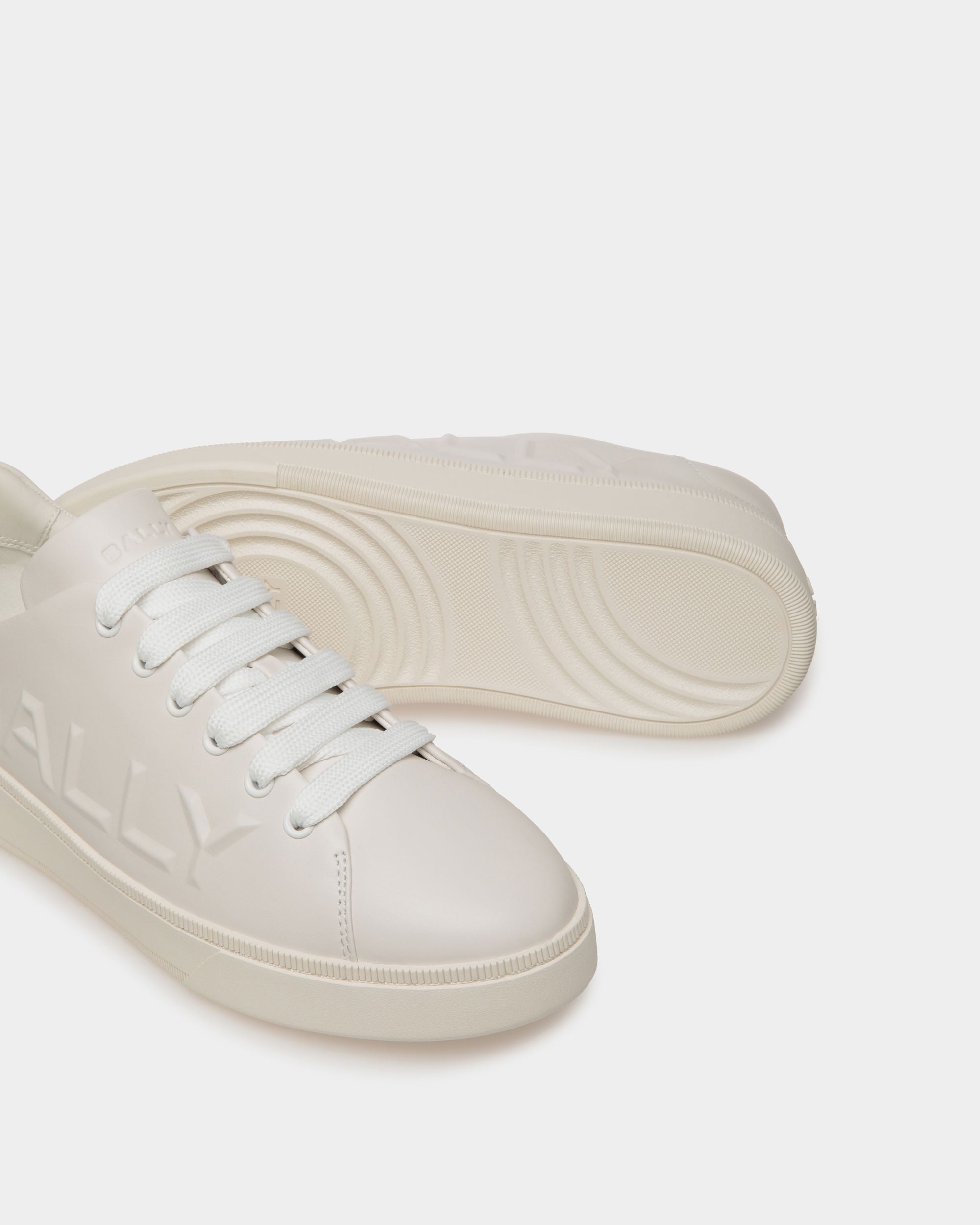 Sneaker Raise In Pelle Bianca - Uomo - Bally - 04