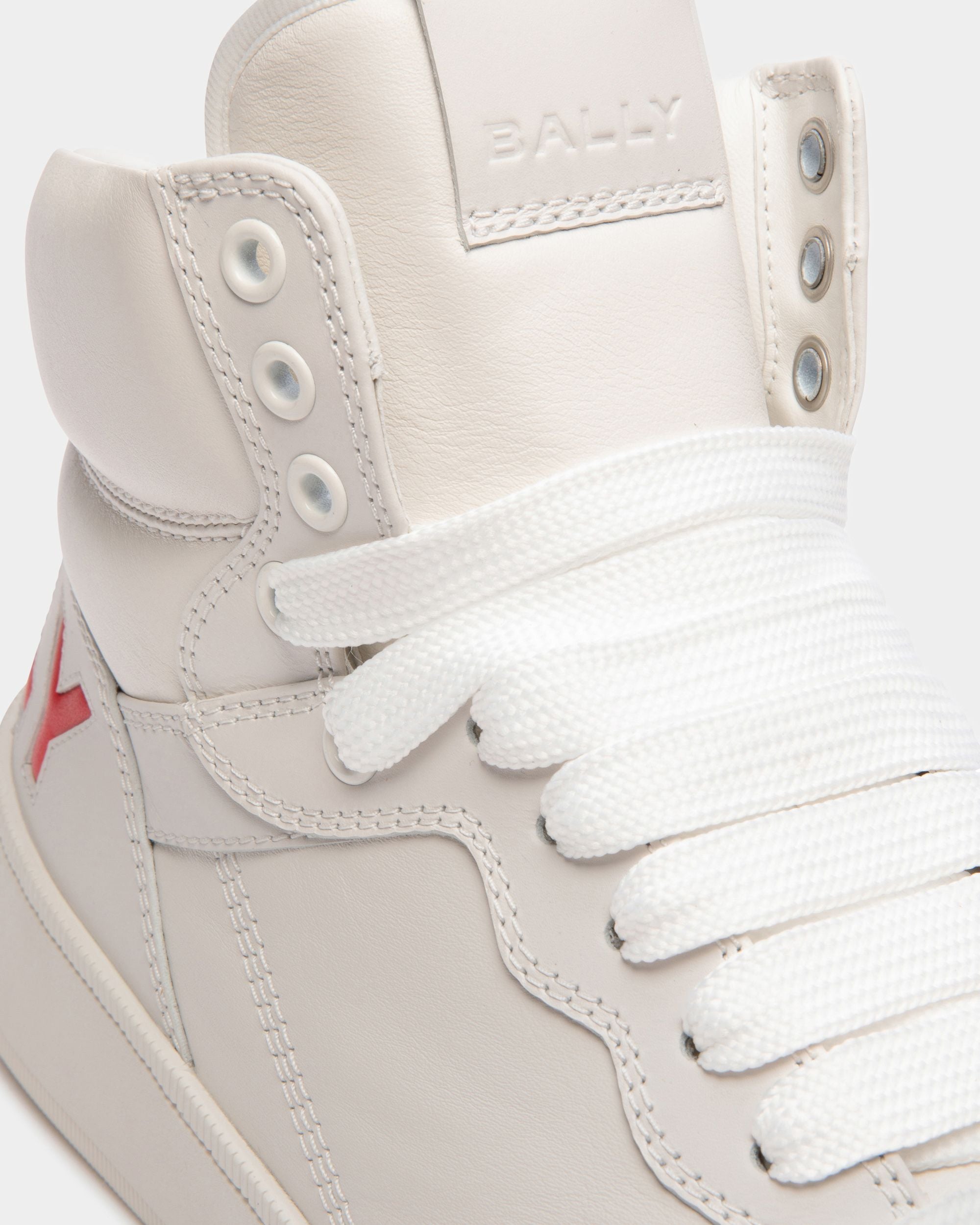 Raise High-Top-Sneaker Aus Weißem Leder - Herren - Bally - 05