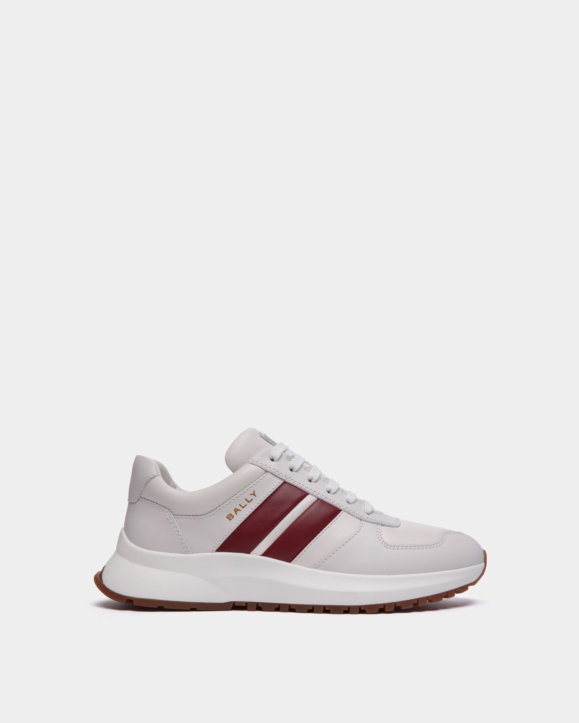 Outline Sneaker In White Leather - Men's - Bally - 01