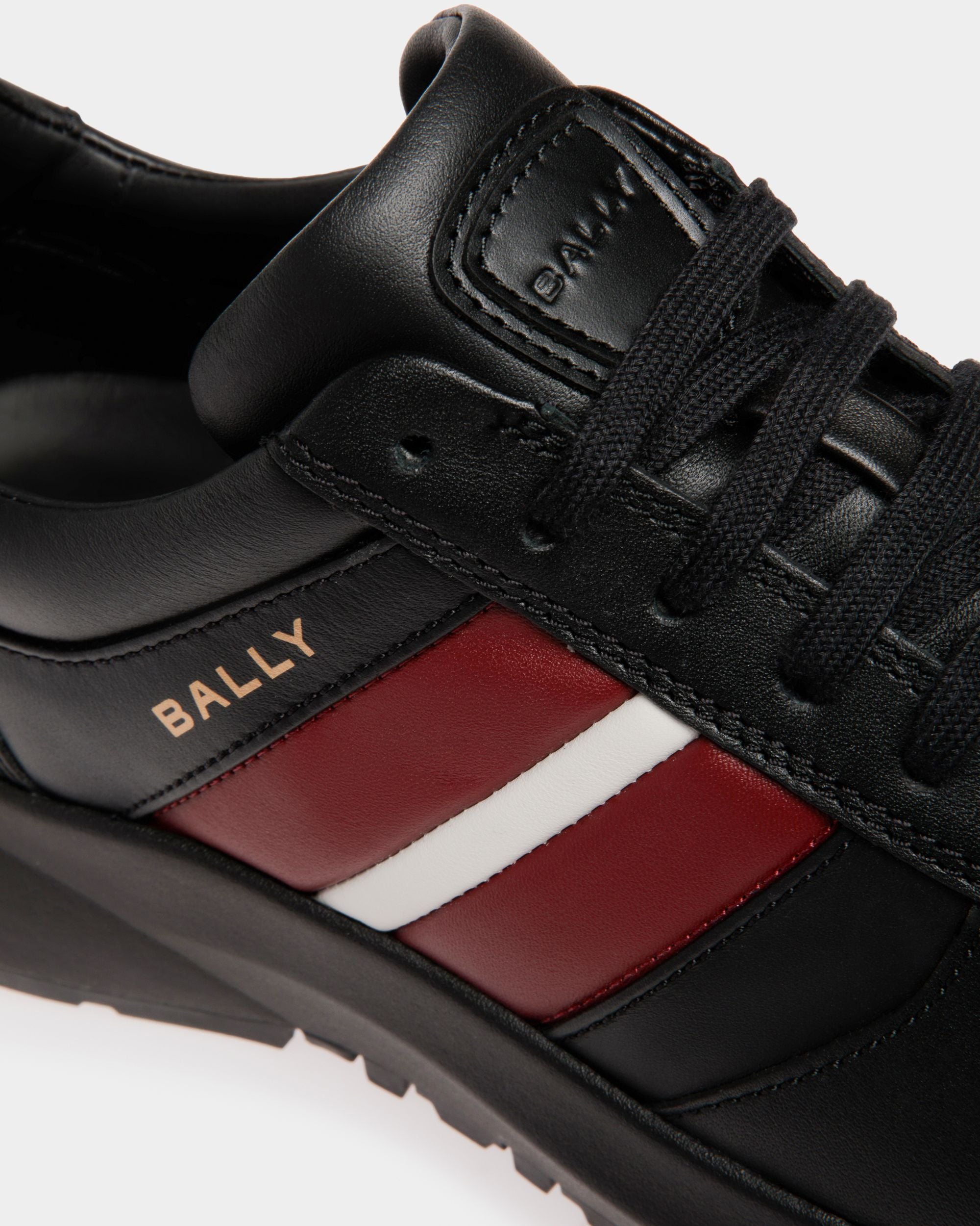 Outline Sneaker Aus Leder In Schwarz - Herren - Bally - 06